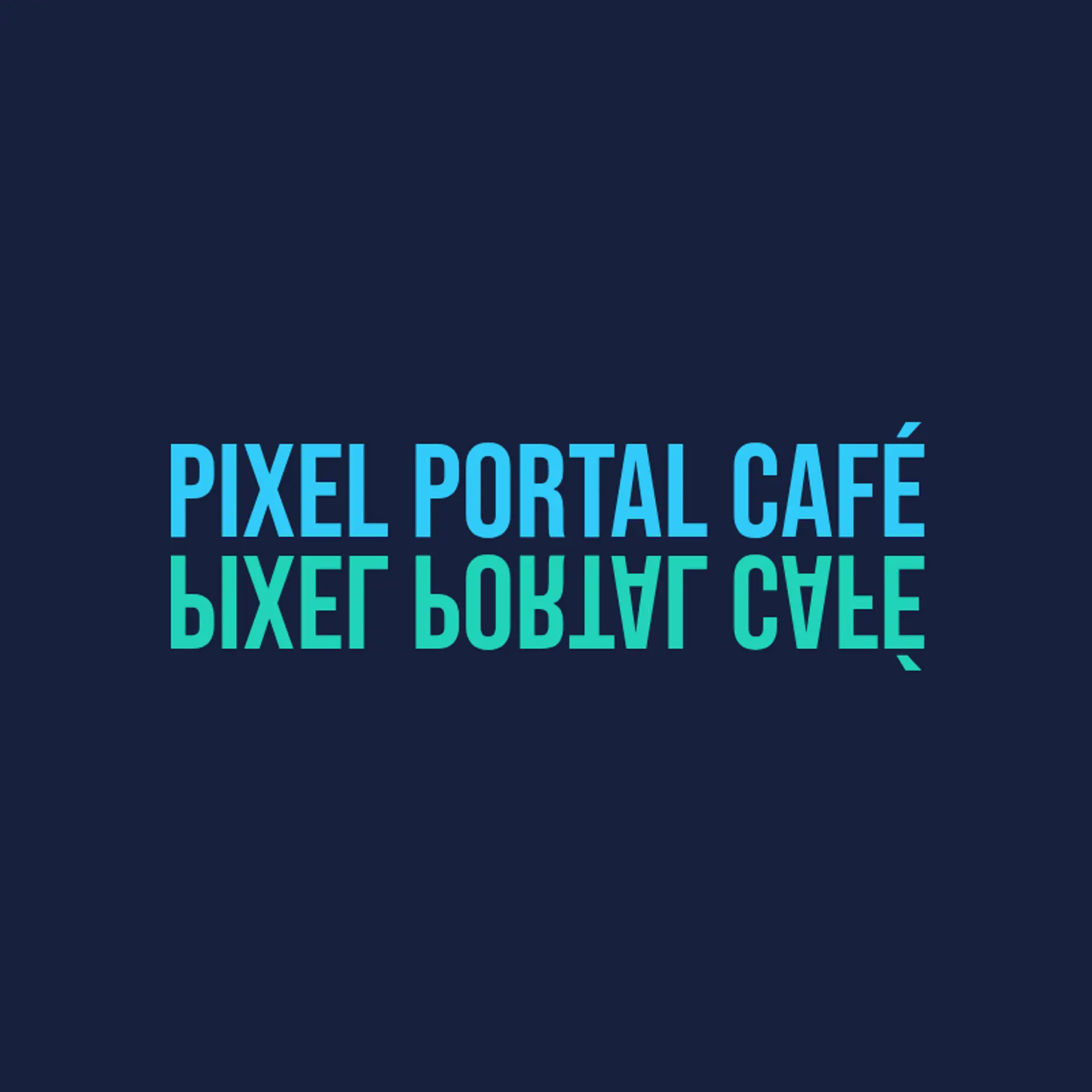 Pixel Portal Café logo for internet cafe