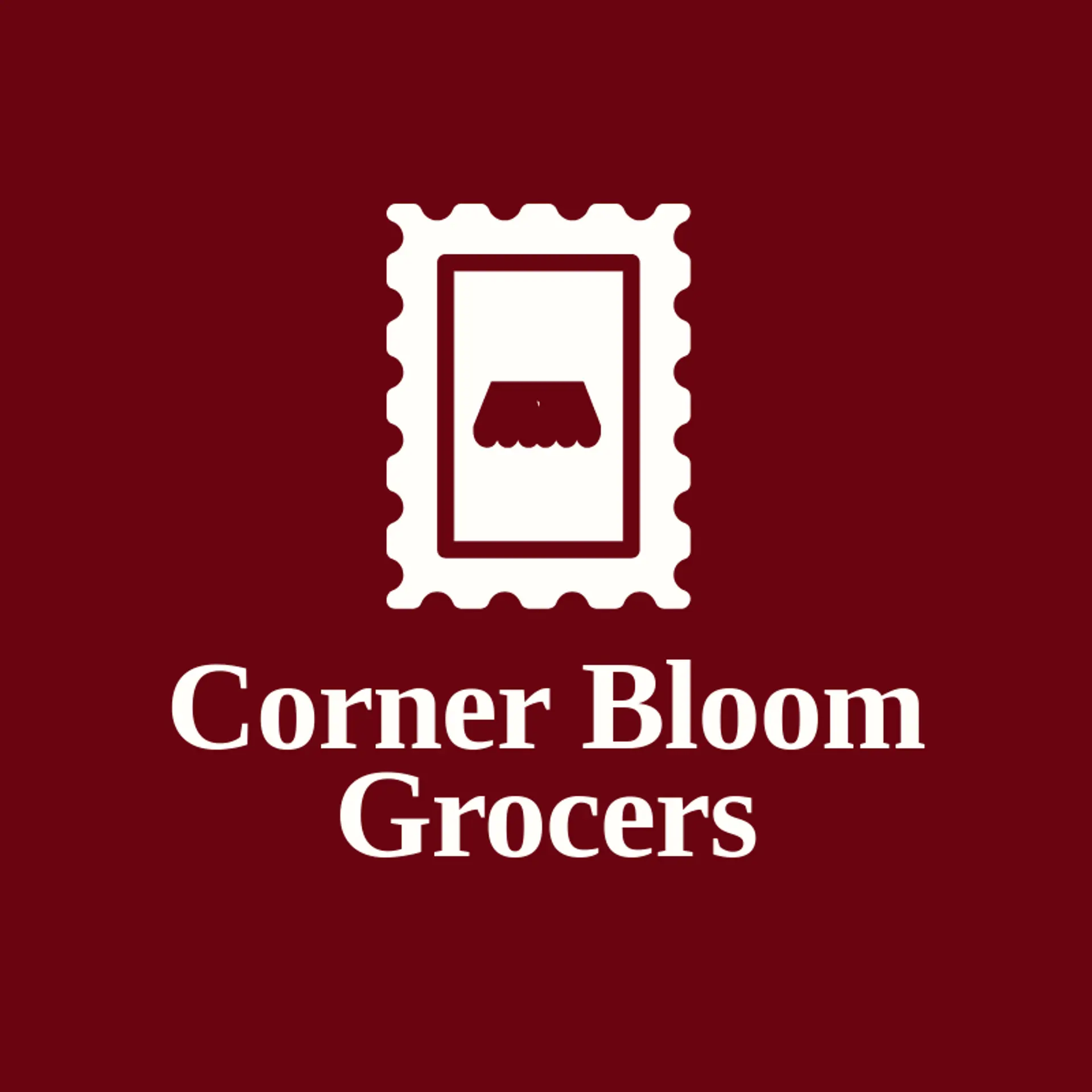 Corner Bloom Grocers logo for grocery store