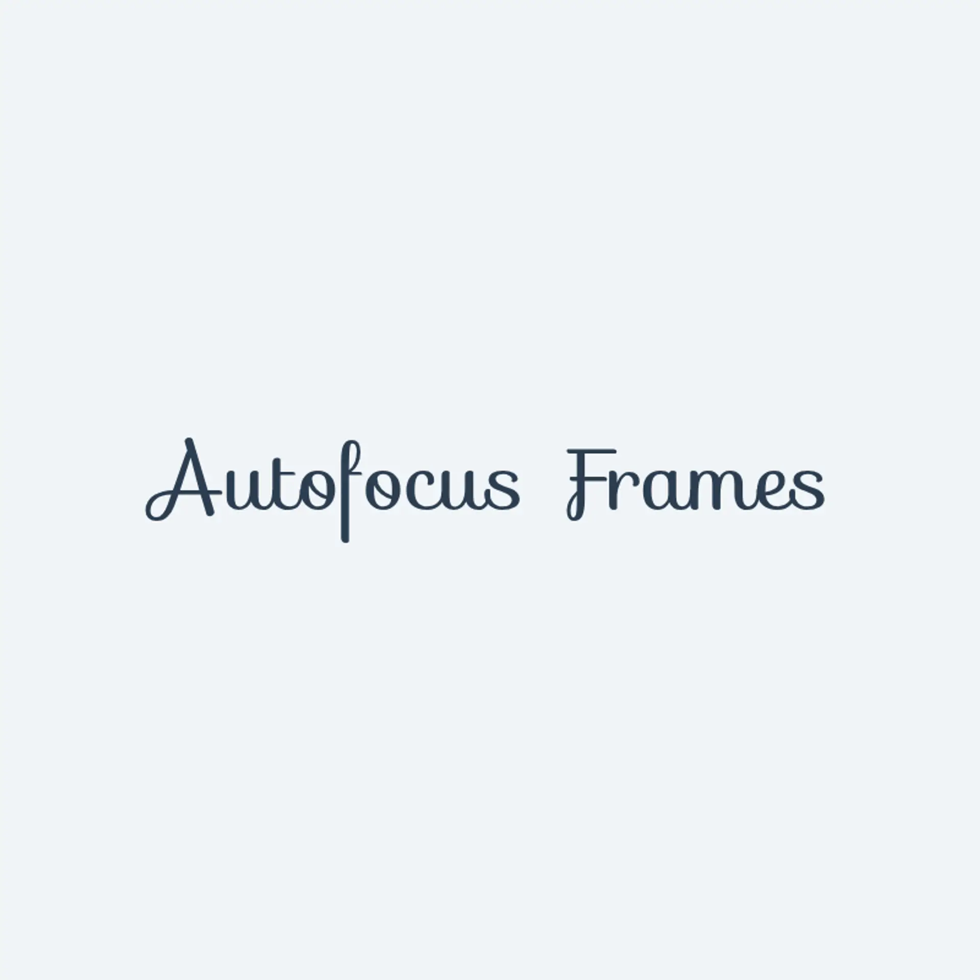 AutoFocus Frames logo for car photography