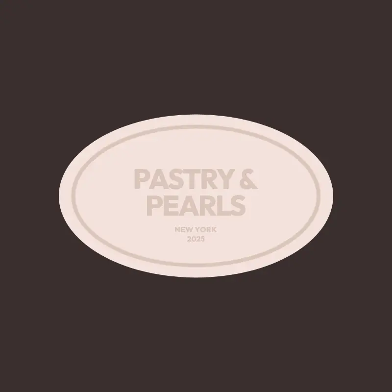 Pastry & Pearls logo for bakery