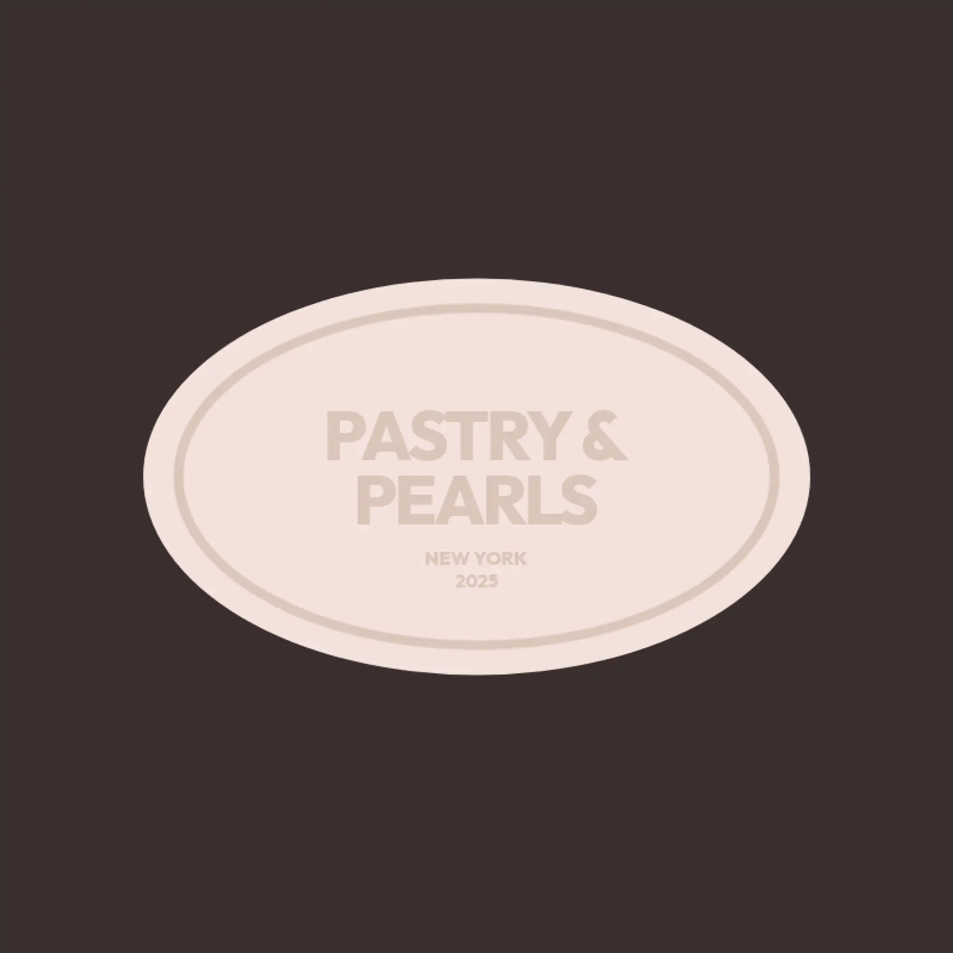 Pastry & Pearls logo for bakery