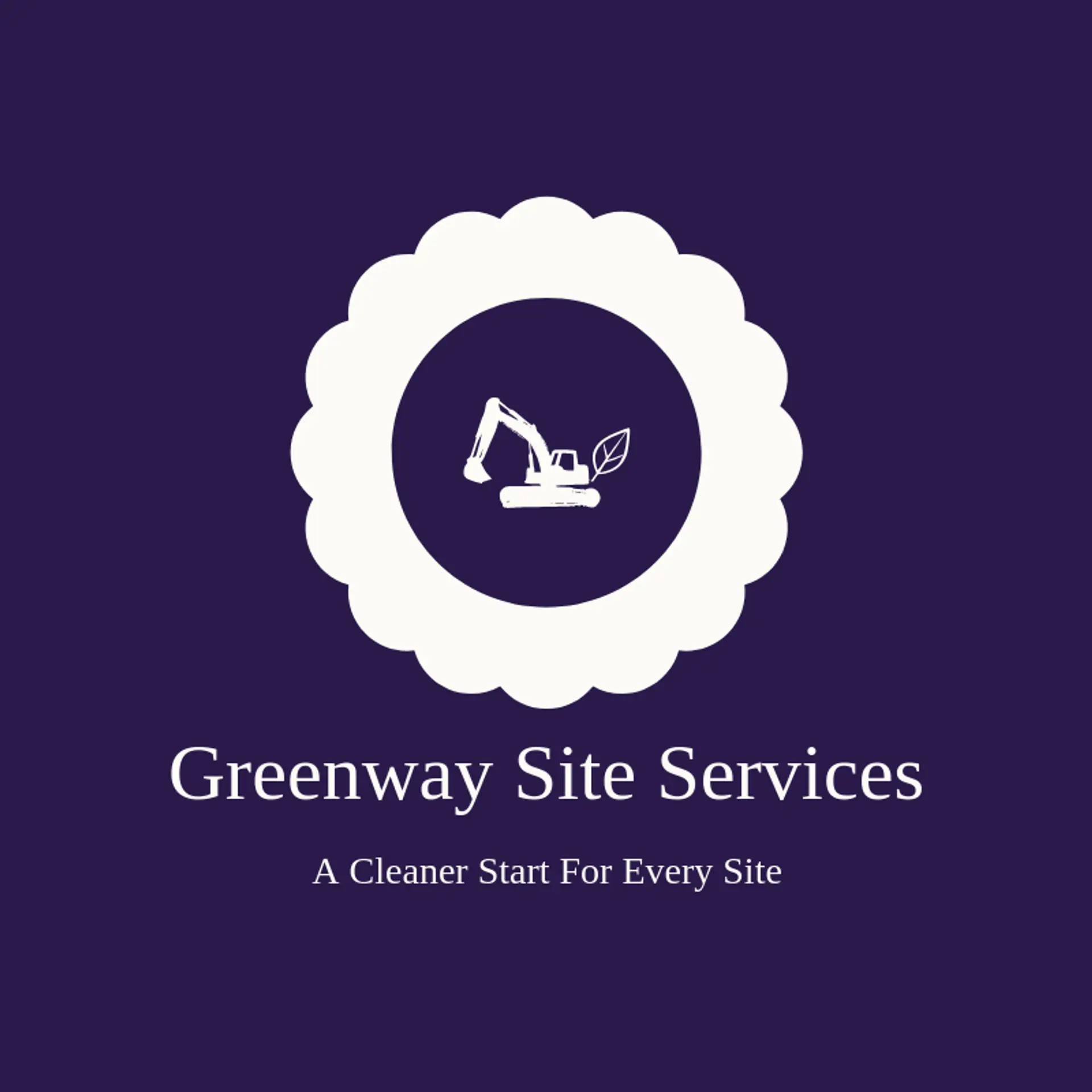 Greenway Site Services logo for excavator