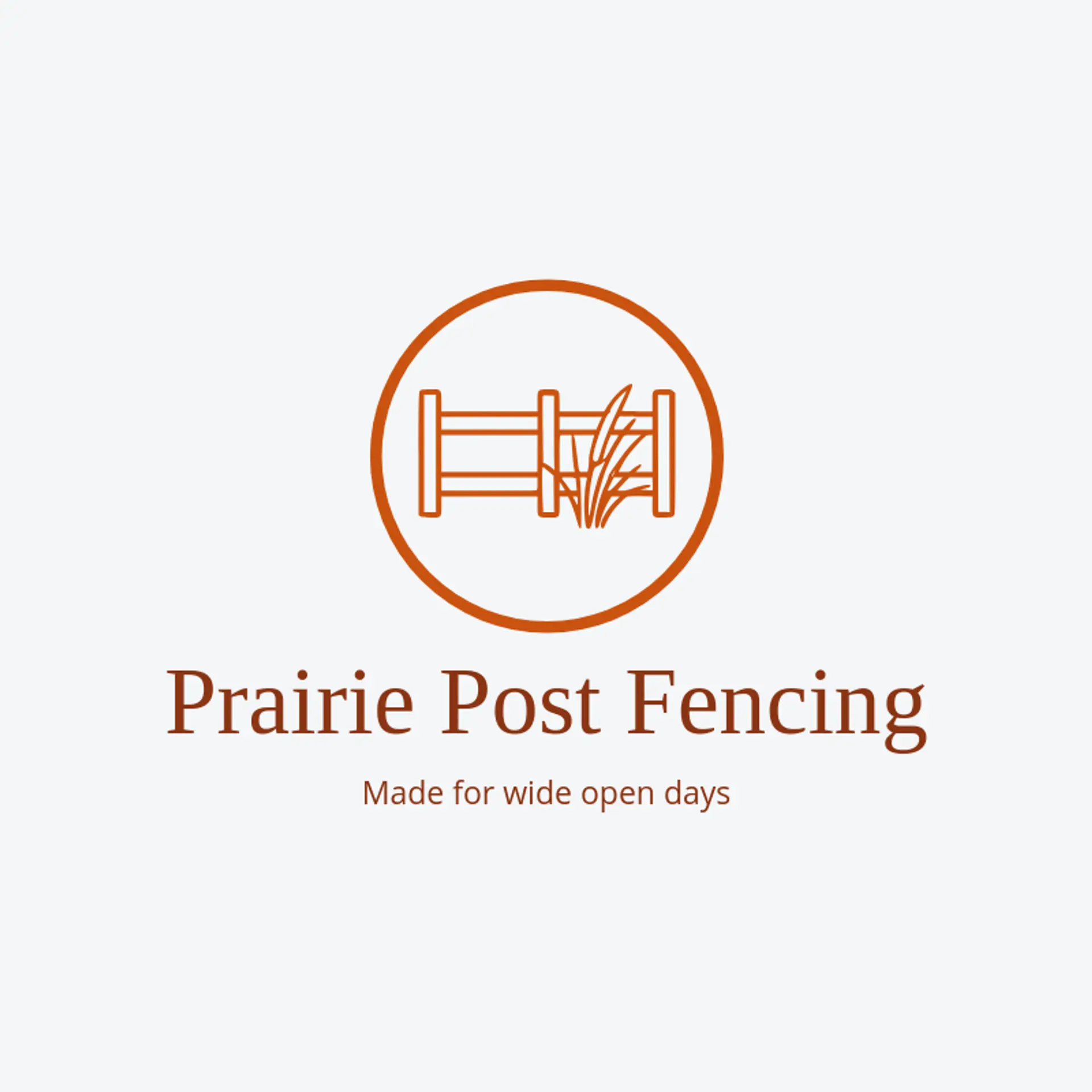 Prairie Post Fencing logo for fence