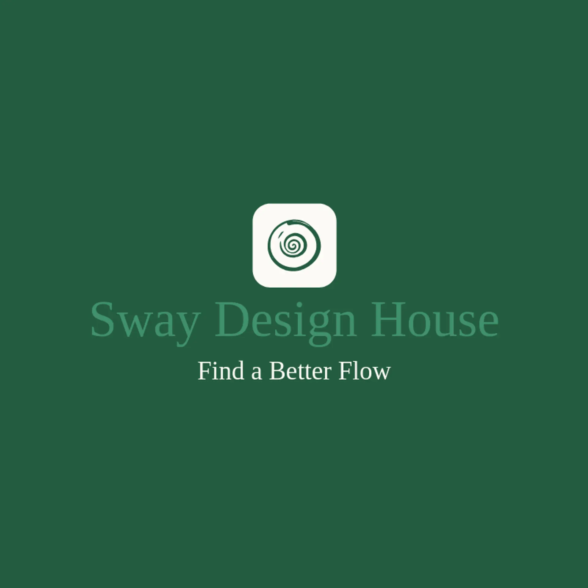 Sway Design House logo for spiral