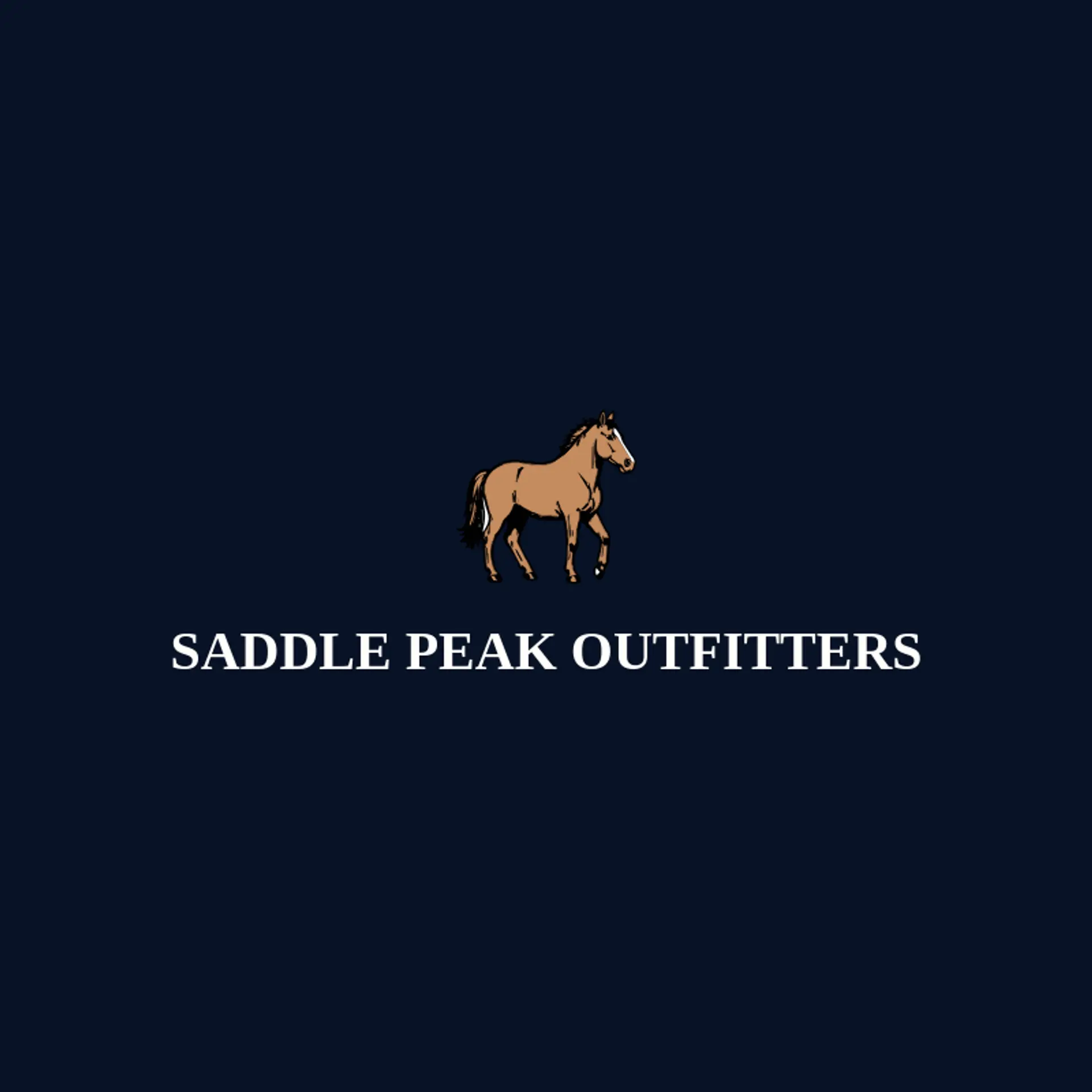 Saddle Peak Outfitters logo for bronco