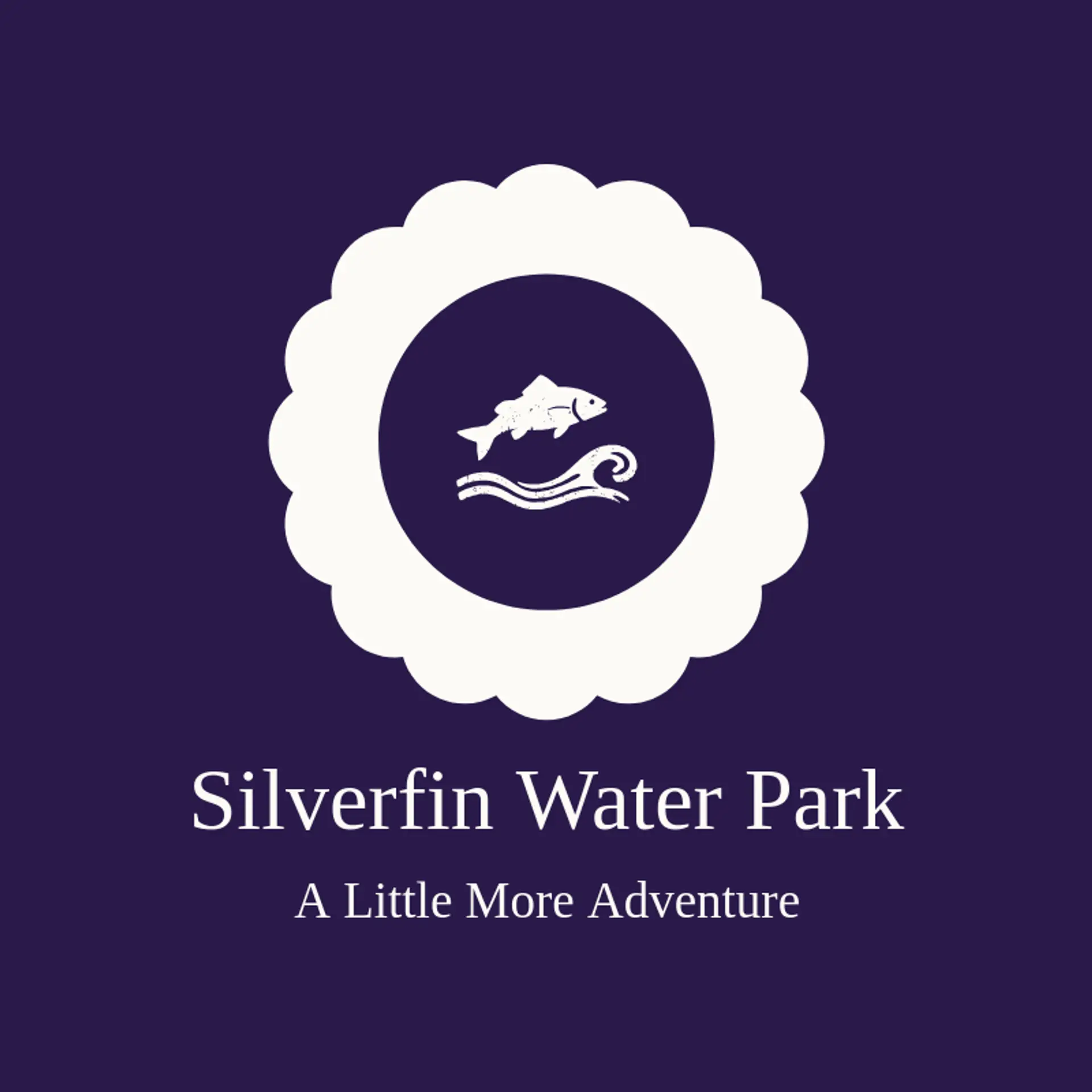 Silverfin Water Park logo for water park
