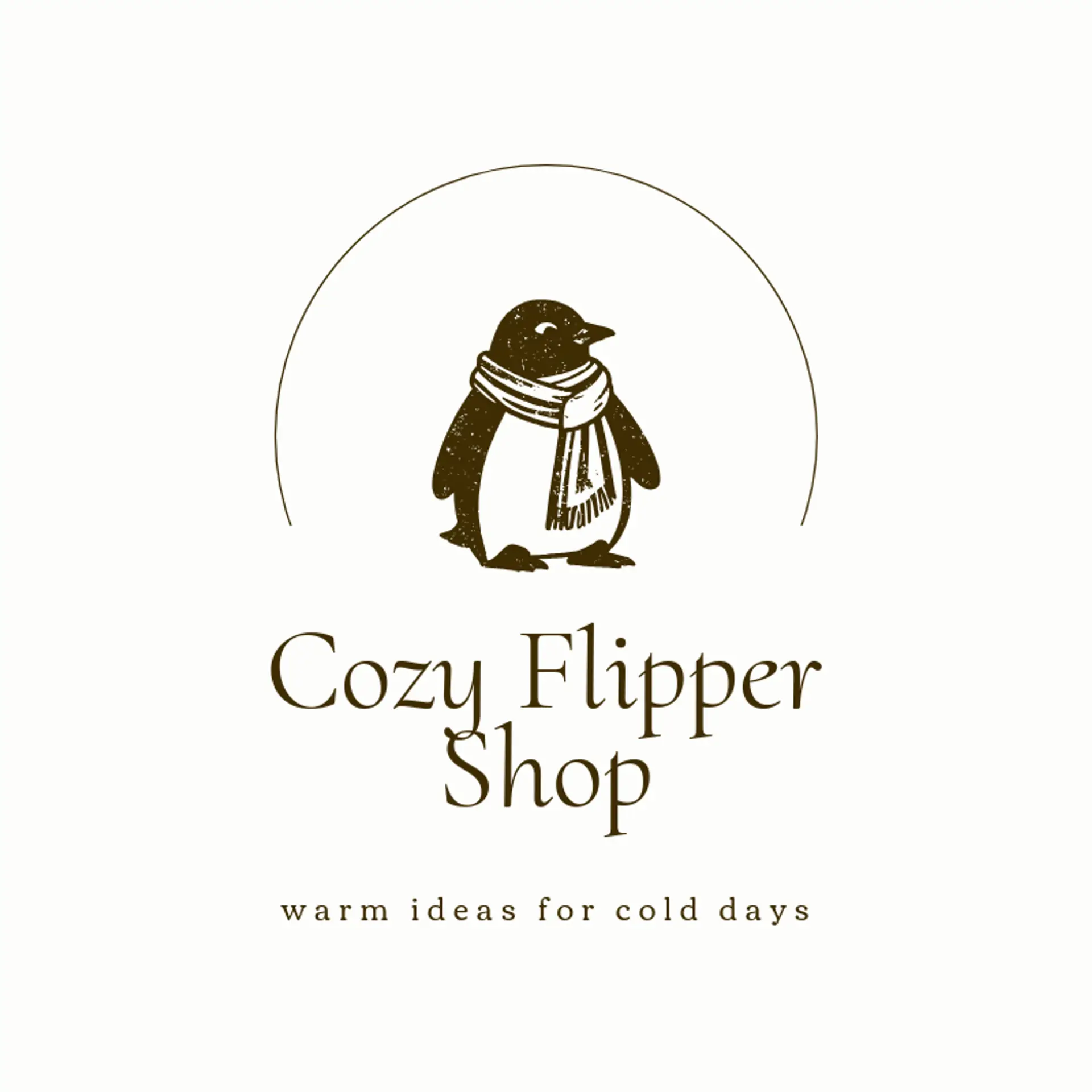Cozy Flipper Shop logo for penguin