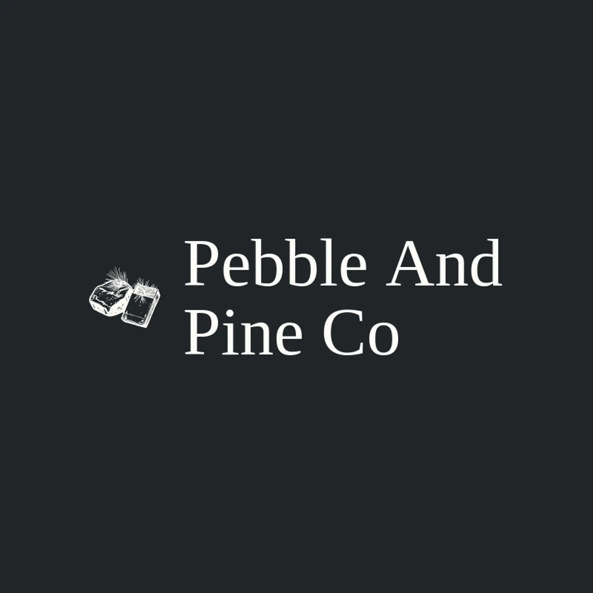 Pebble and Pine Co logo for artisan