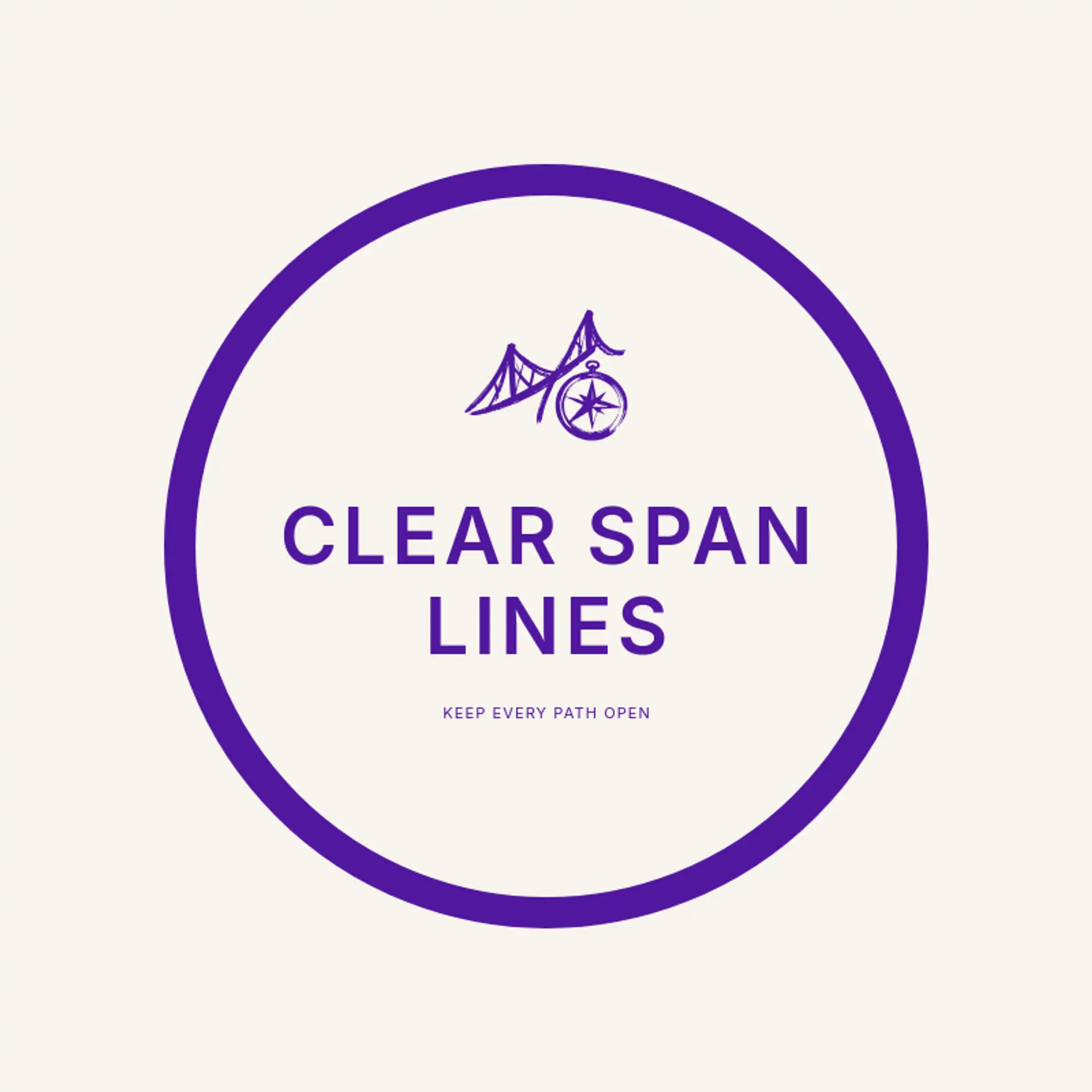 Clear Span Lines logo for bridge