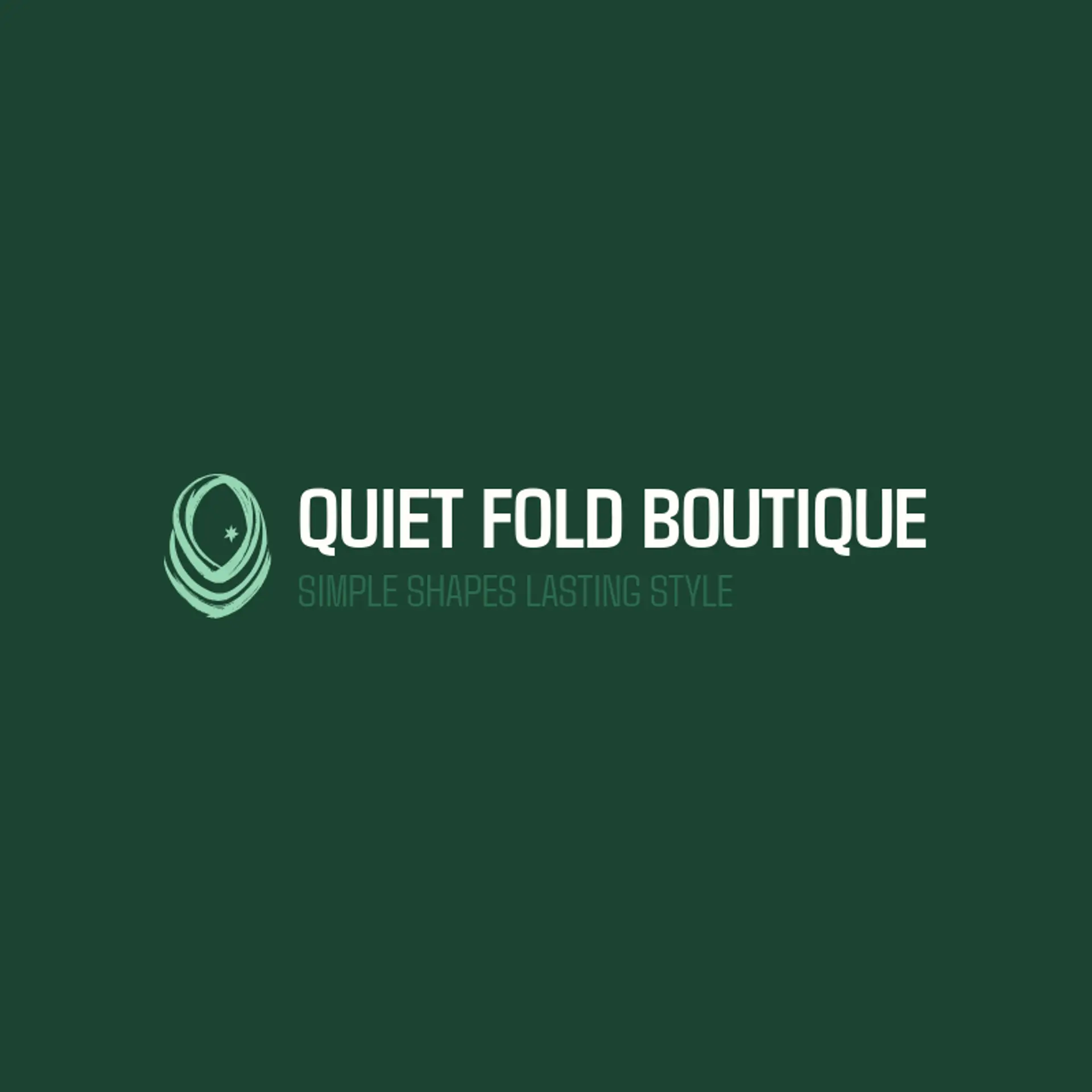 Quiet Fold Boutique logo for hijab