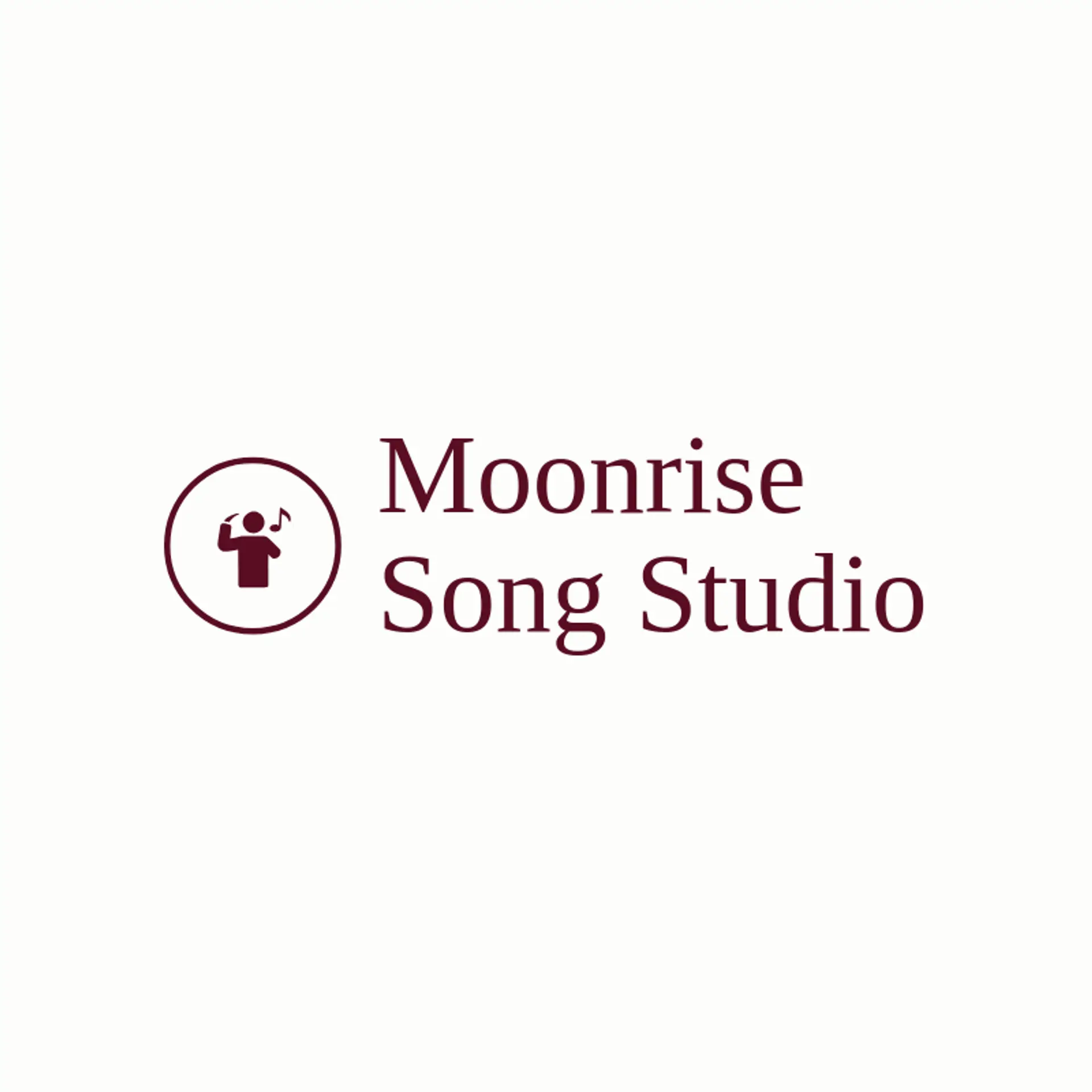 Moonrise Song Studio logo for singing