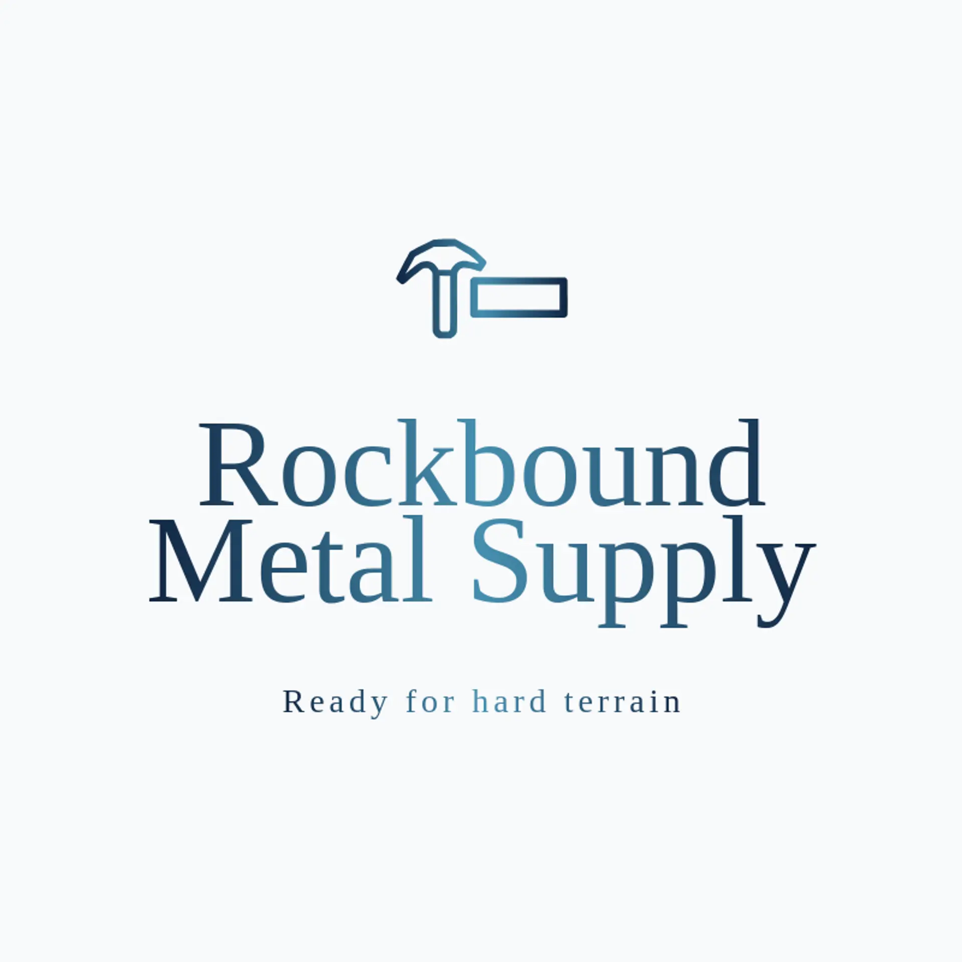 Rockbound Metal Supply logo for metal