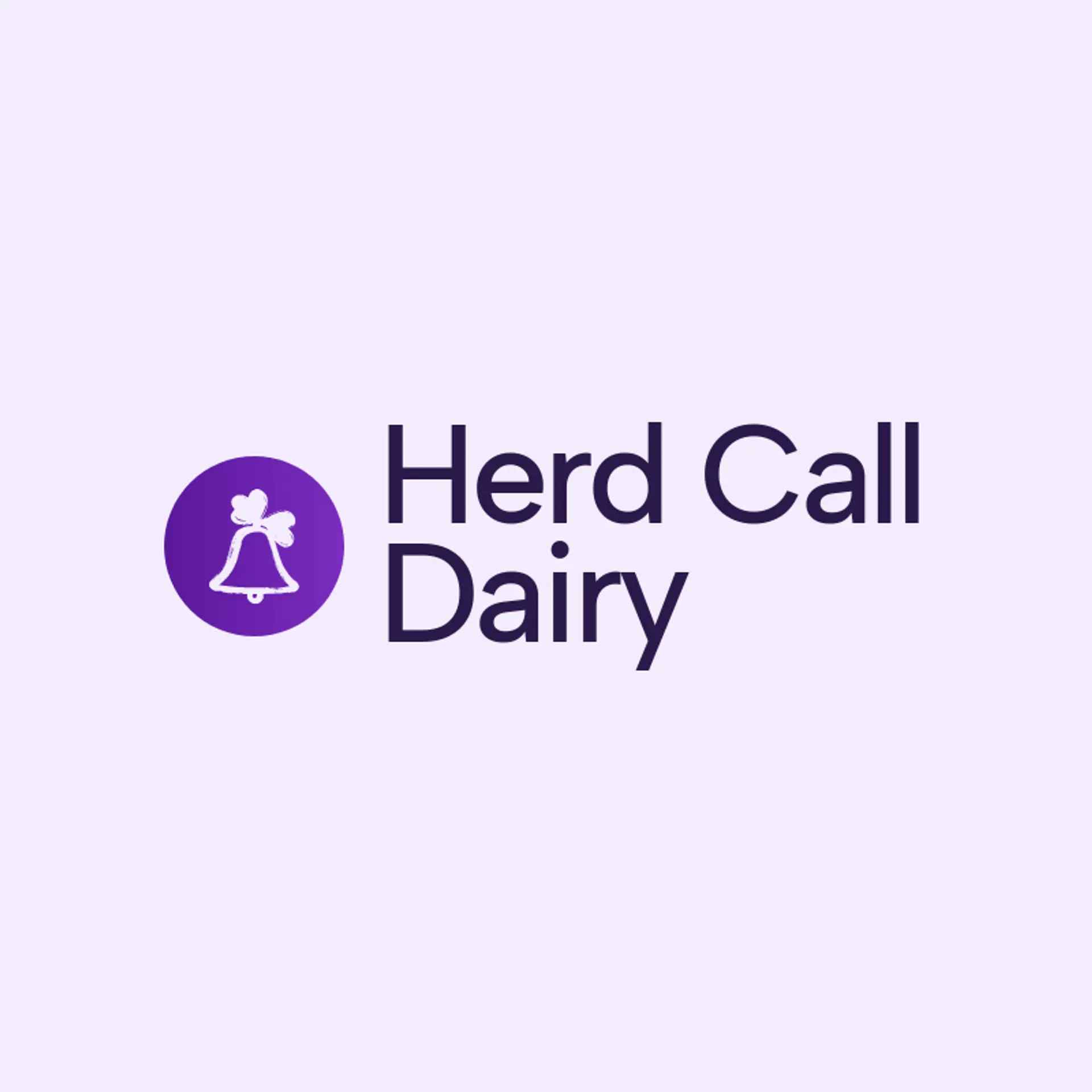 Herd Call Dairy logo for dairy farm