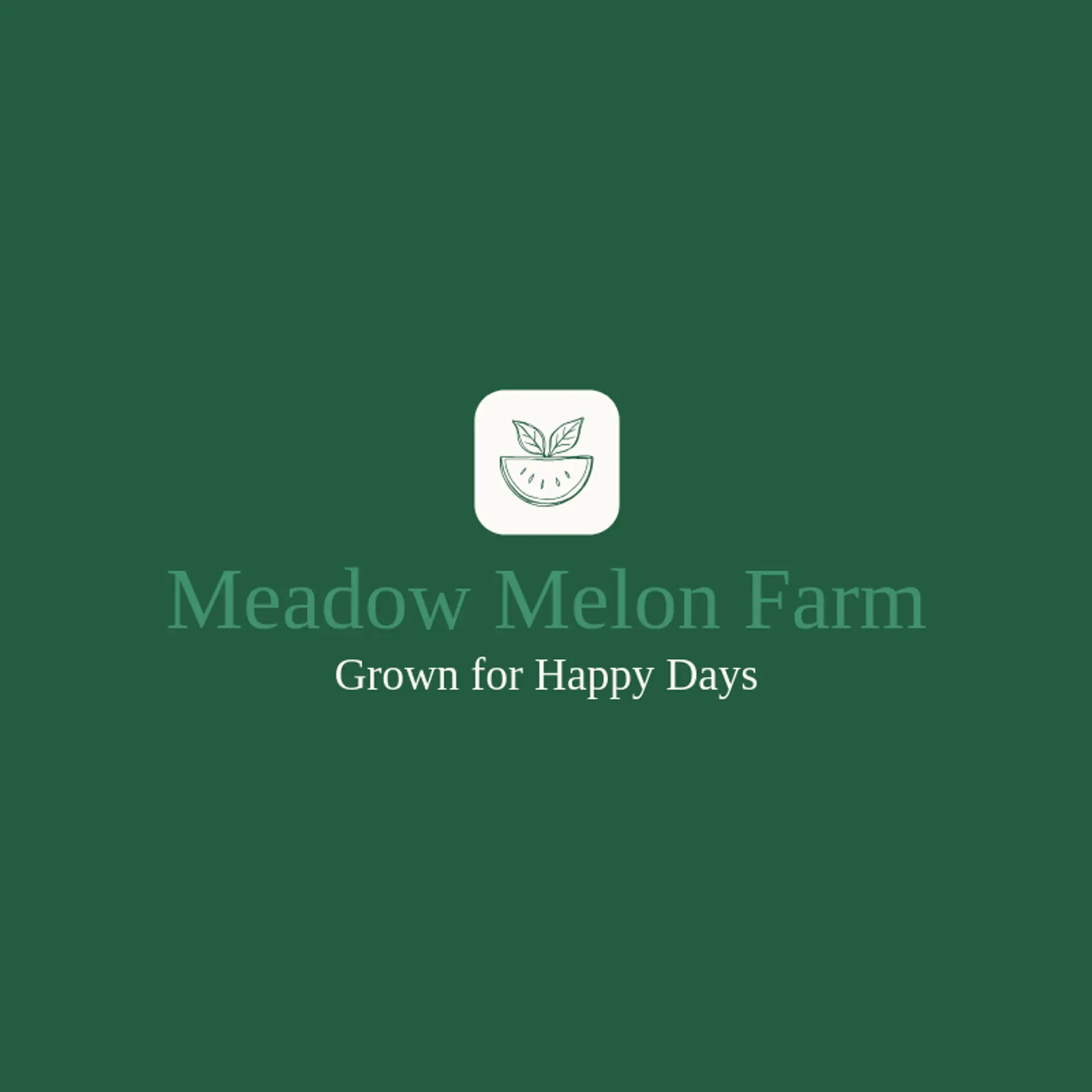 Meadow Melon Farm logo for watermelon