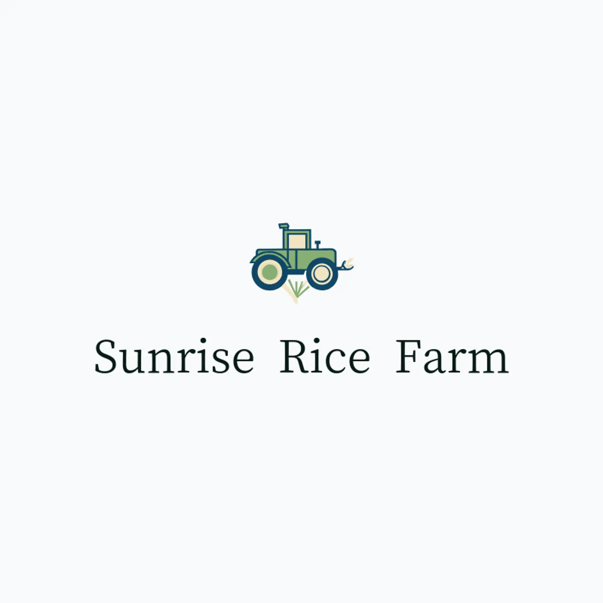Sunrise Rice Farm logo for rice