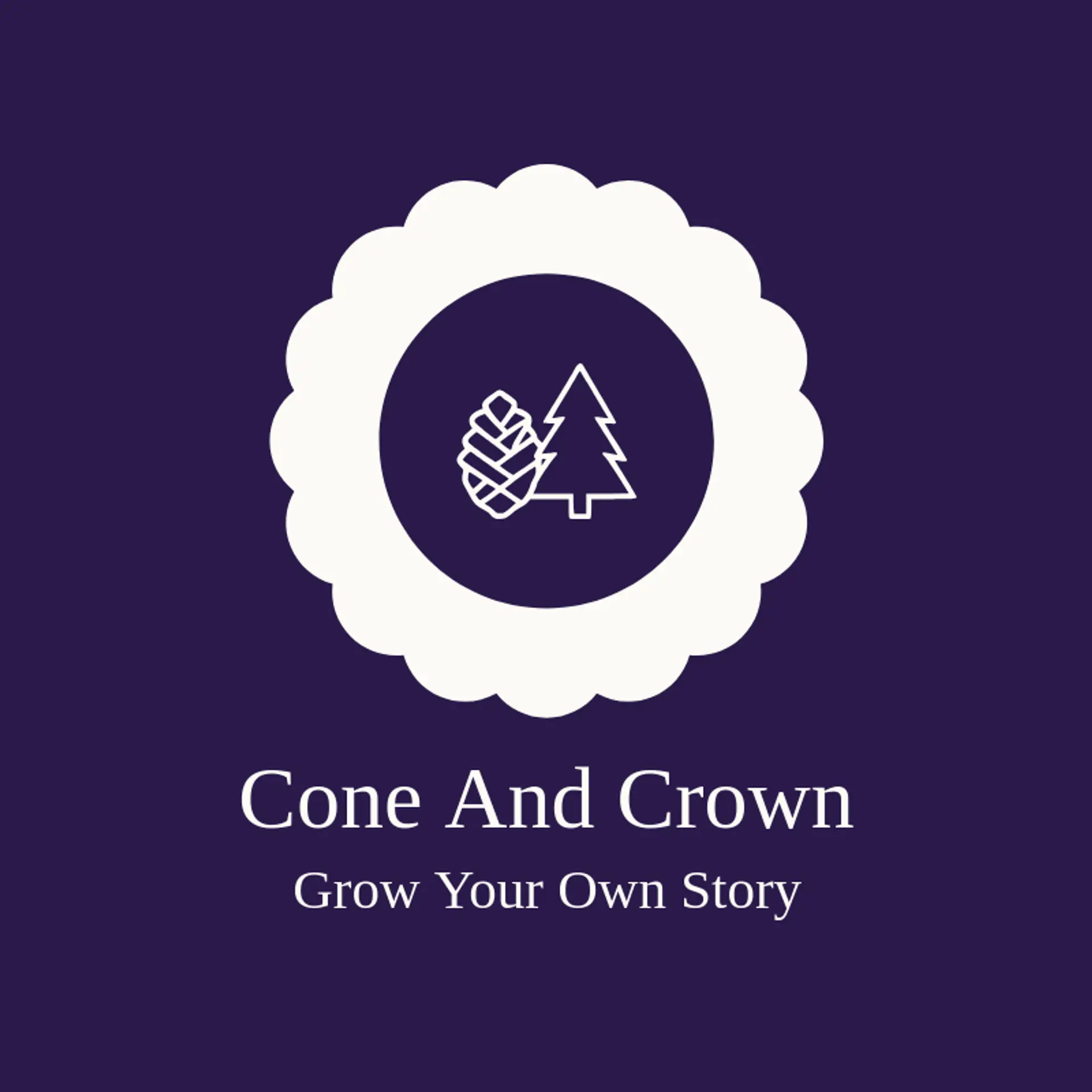 Cone And Crown logo for pine tree