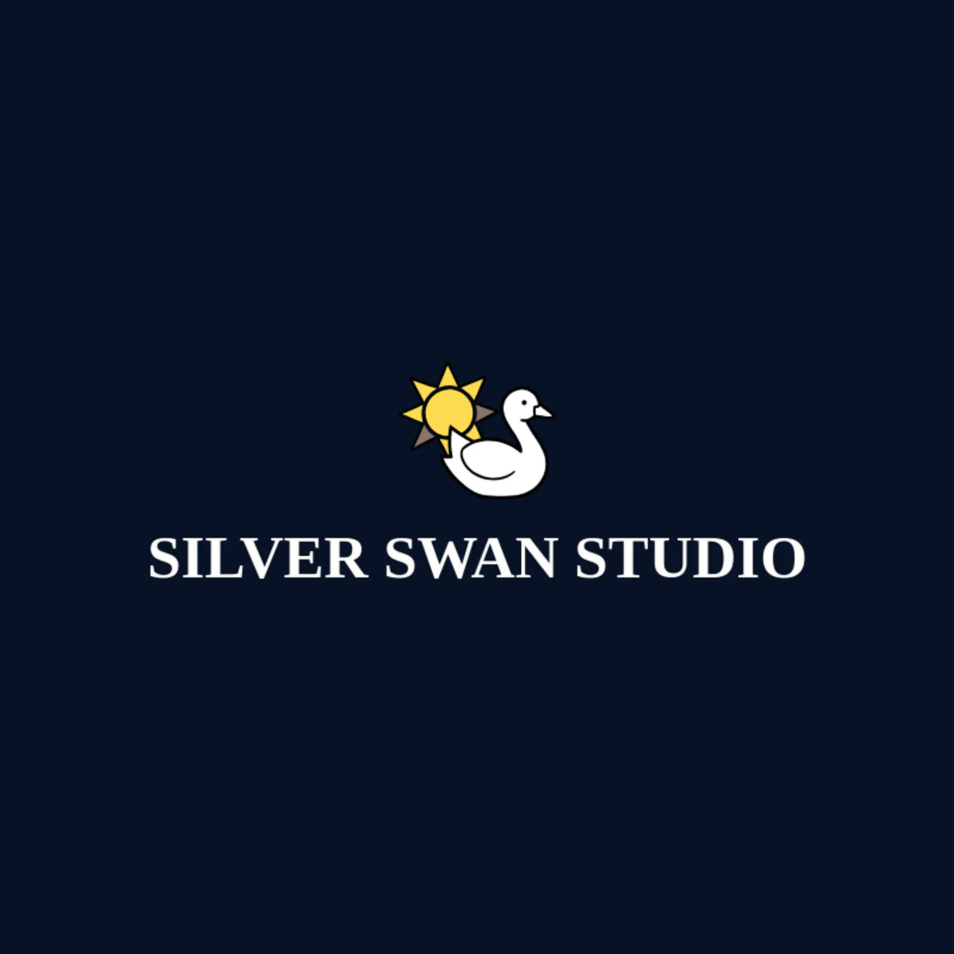 Silver Swan Studio logo for swan