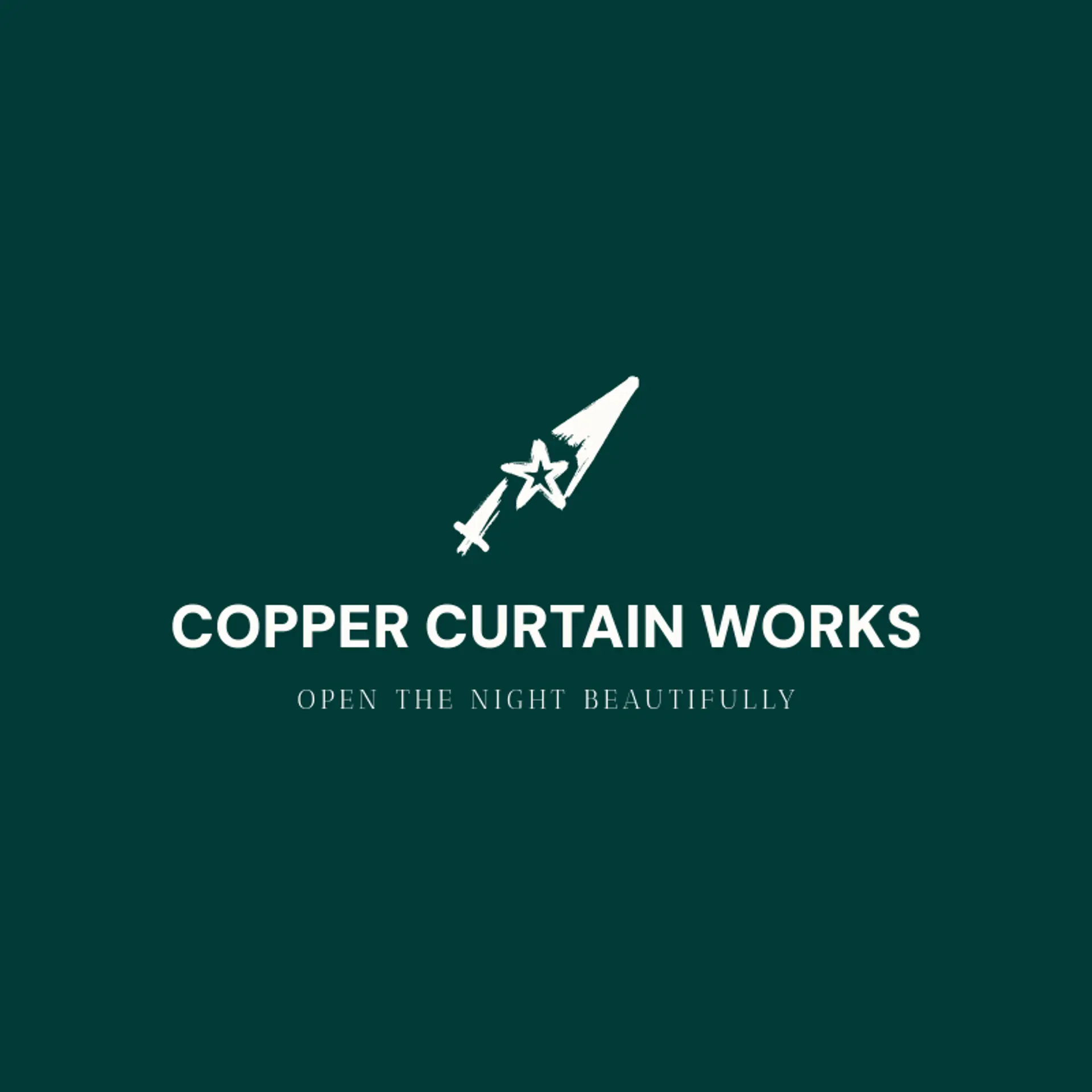 Copper Curtain Works logo for theater