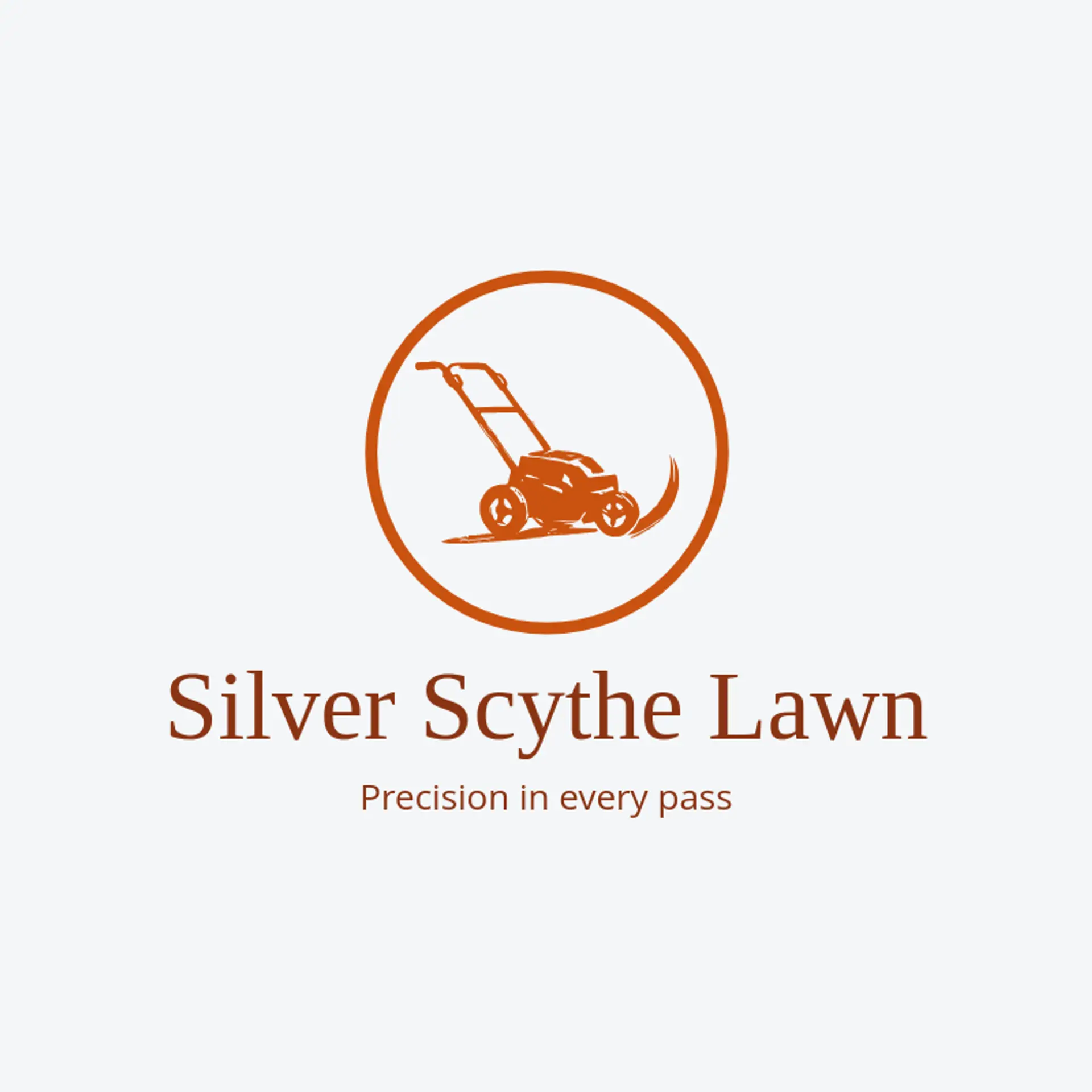 Silver Scythe Lawn logo for lawn mowing