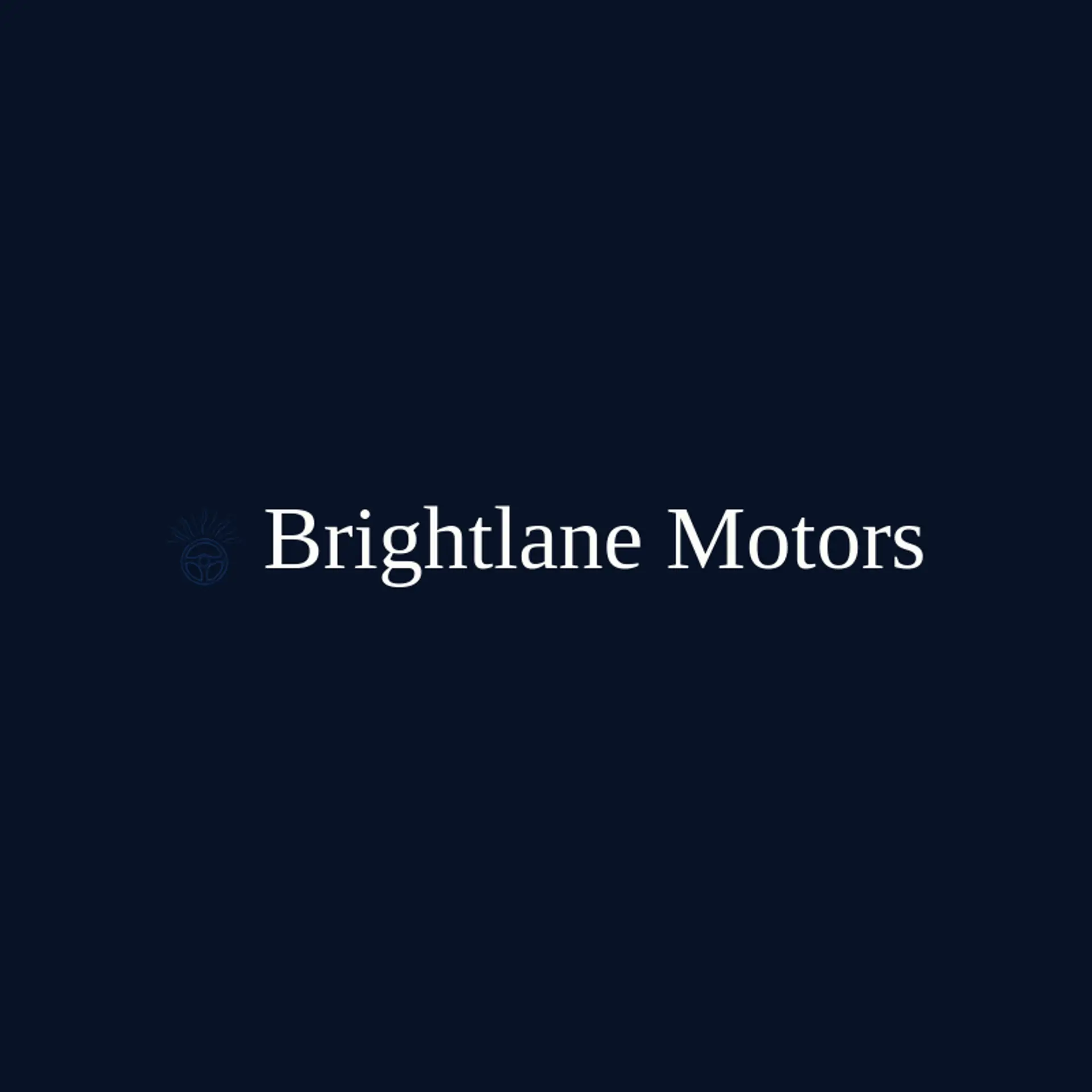Brightlane Motors logo for steering wheel