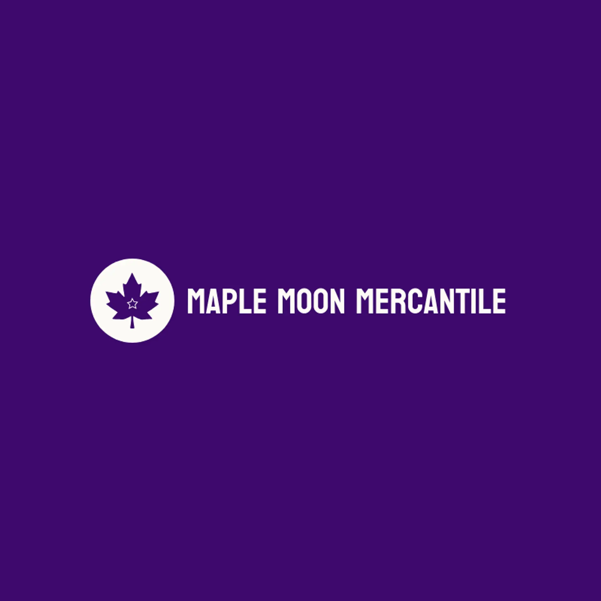 Maple Moon Mercantile logo for leaf