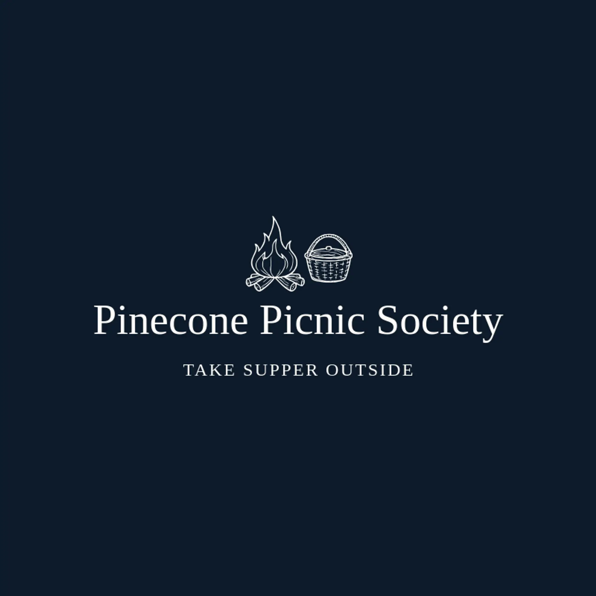 Pinecone Picnic Society logo for campfire