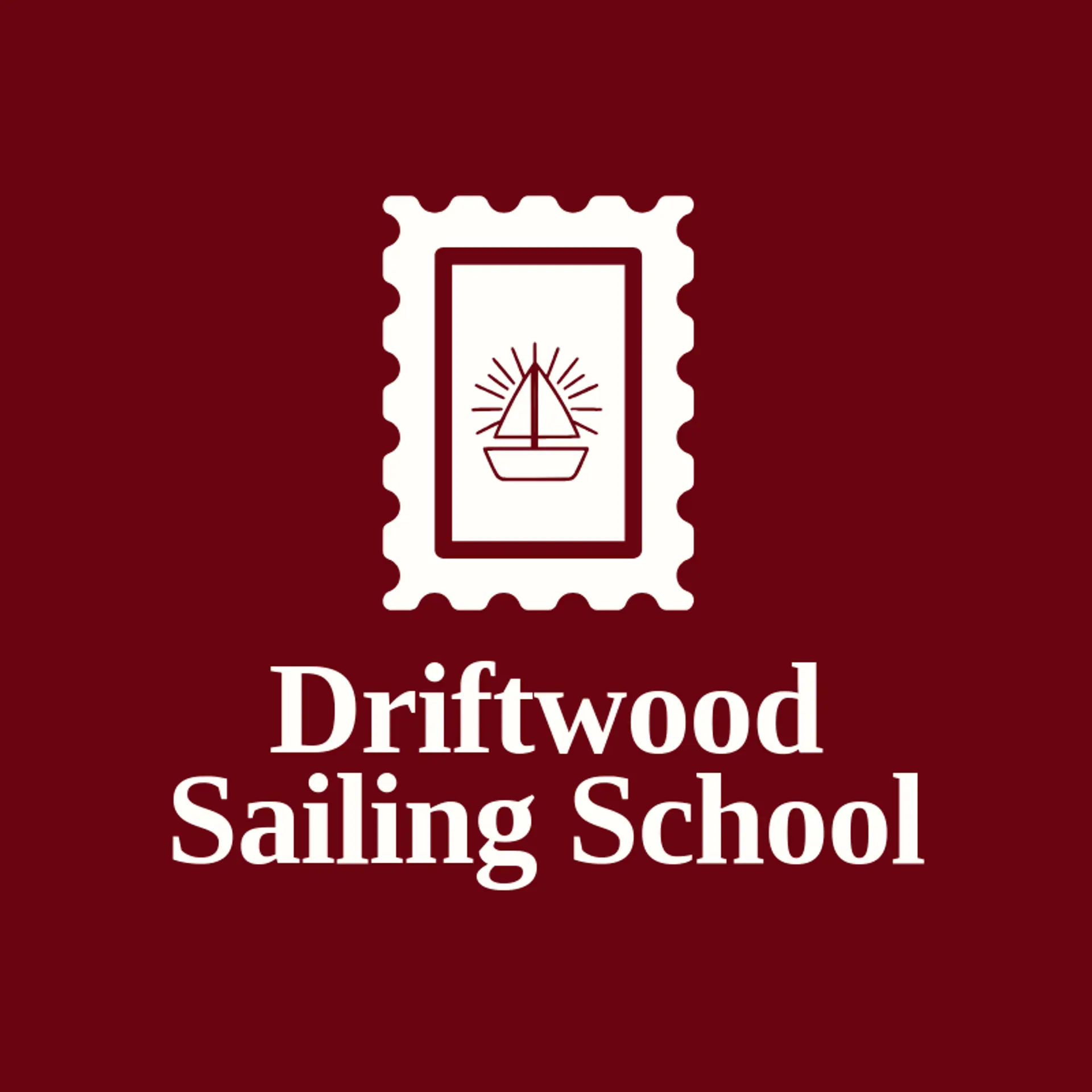 Driftwood Sailing School logo for sailboat