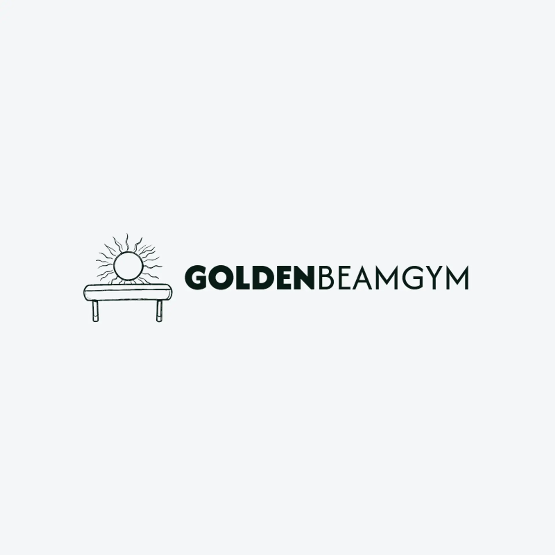 Golden Beam Gym logo for gymnastics