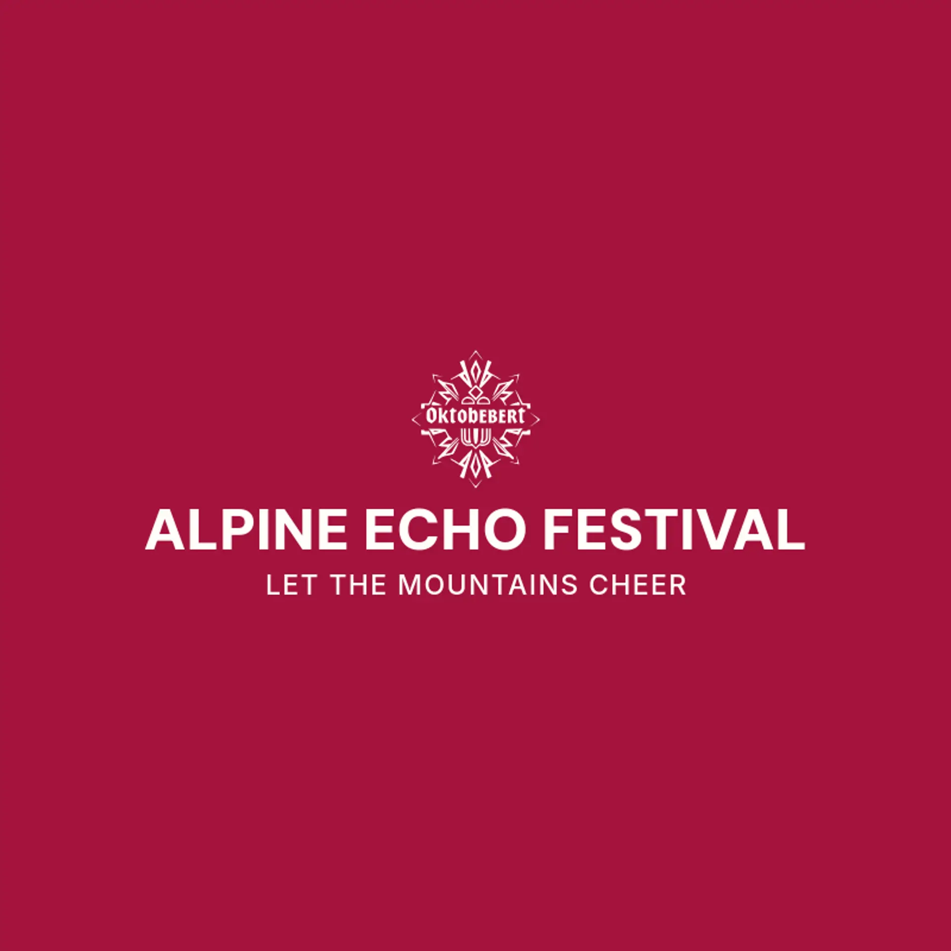 Alpine Echo Festival logo for oktoberfest