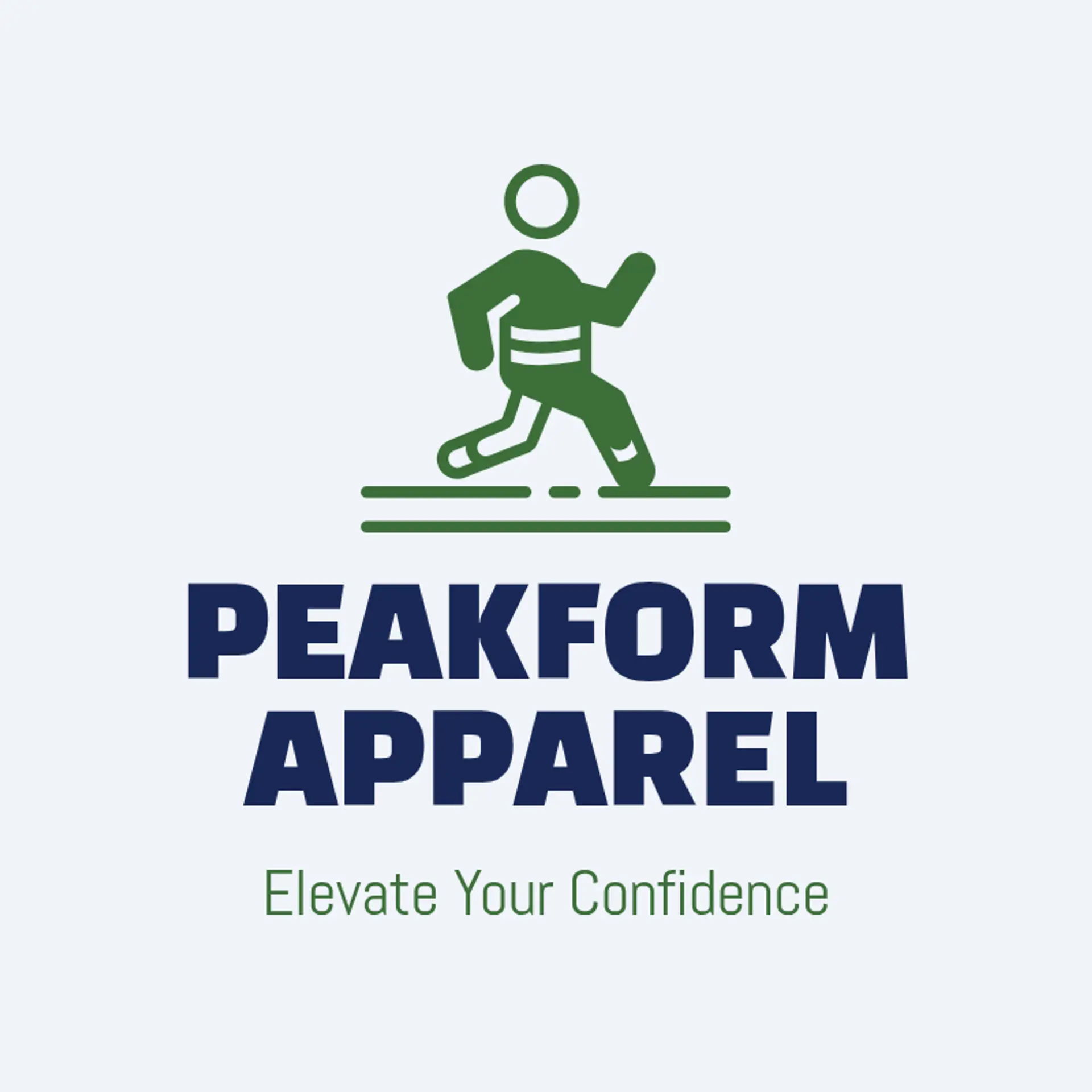PeakForm Apparel logo for fitness clothing