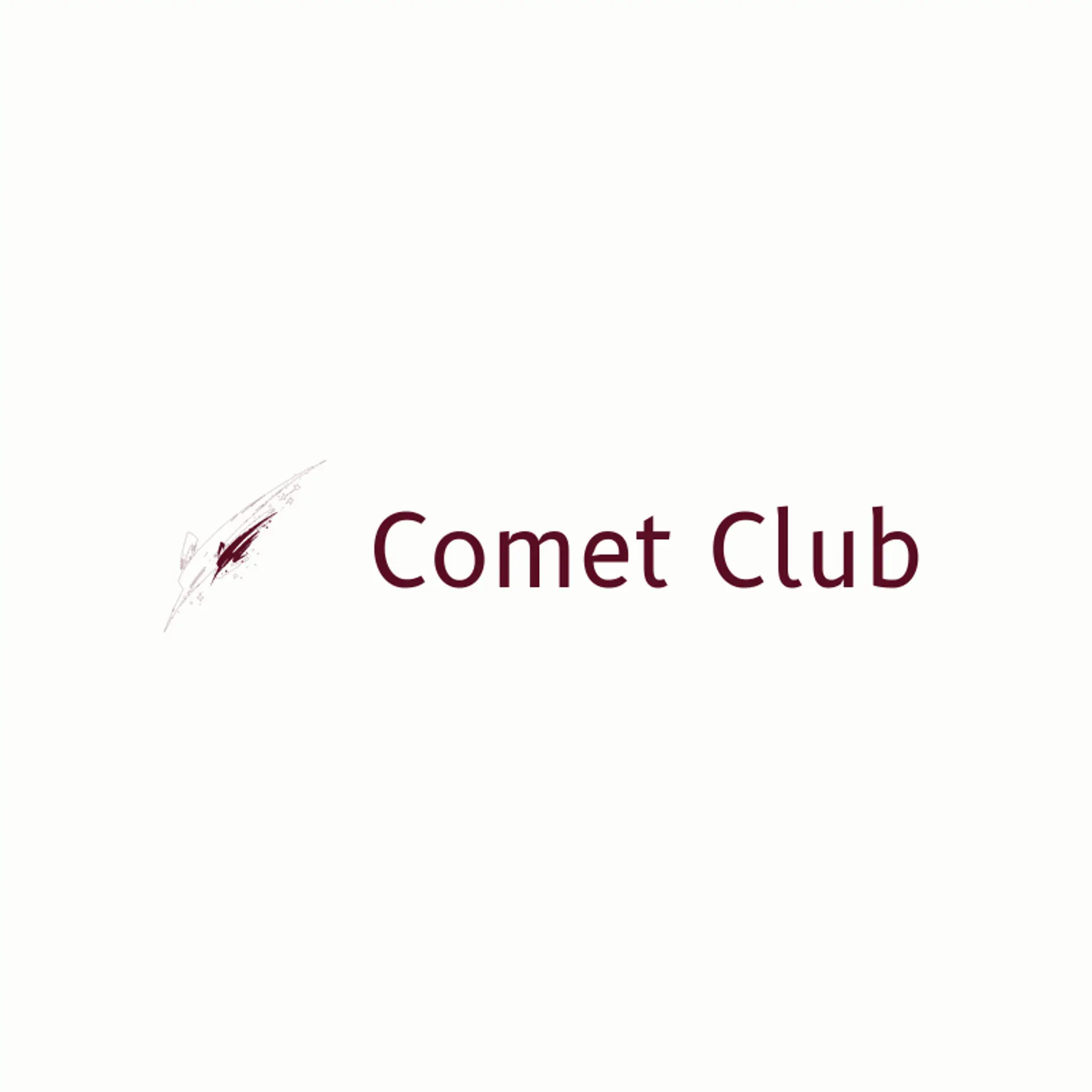 Comet Club logo for space