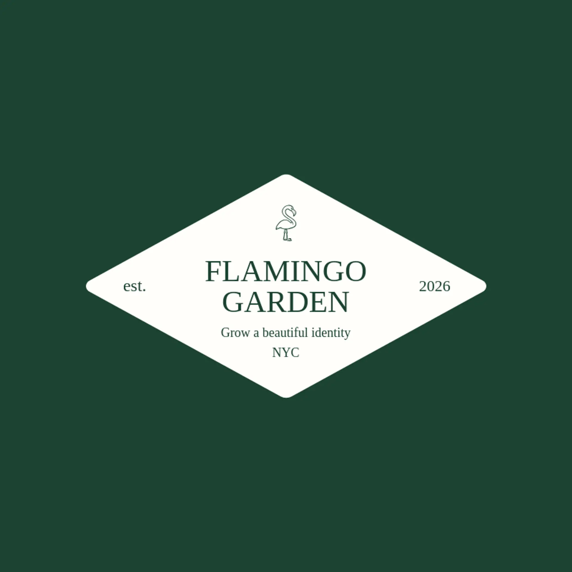 Flamingo Garden logo for flamingo