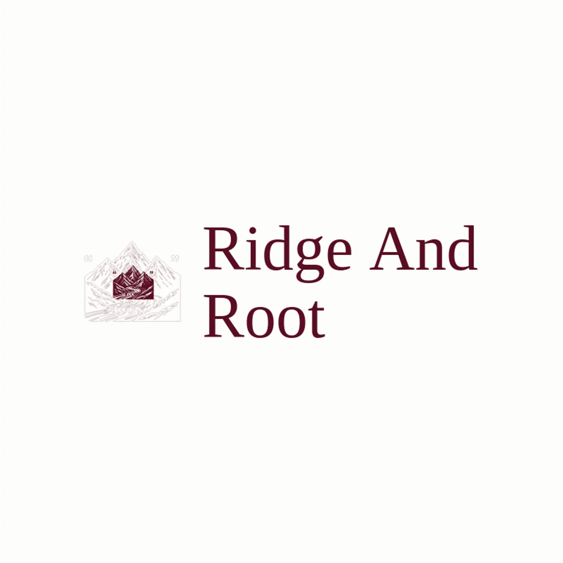 Ridge And Root logo for landscape