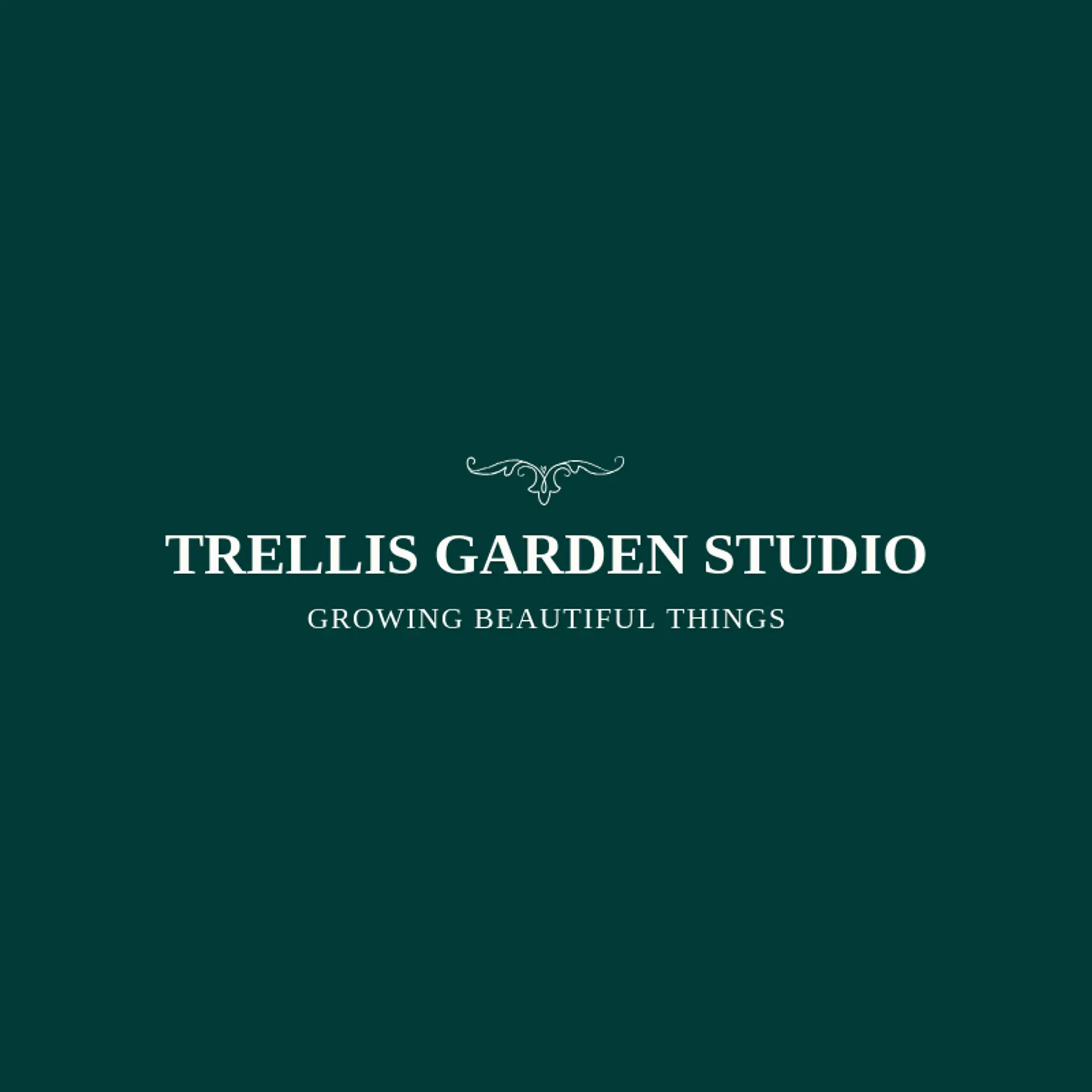 Trellis Garden Studio logo for vine