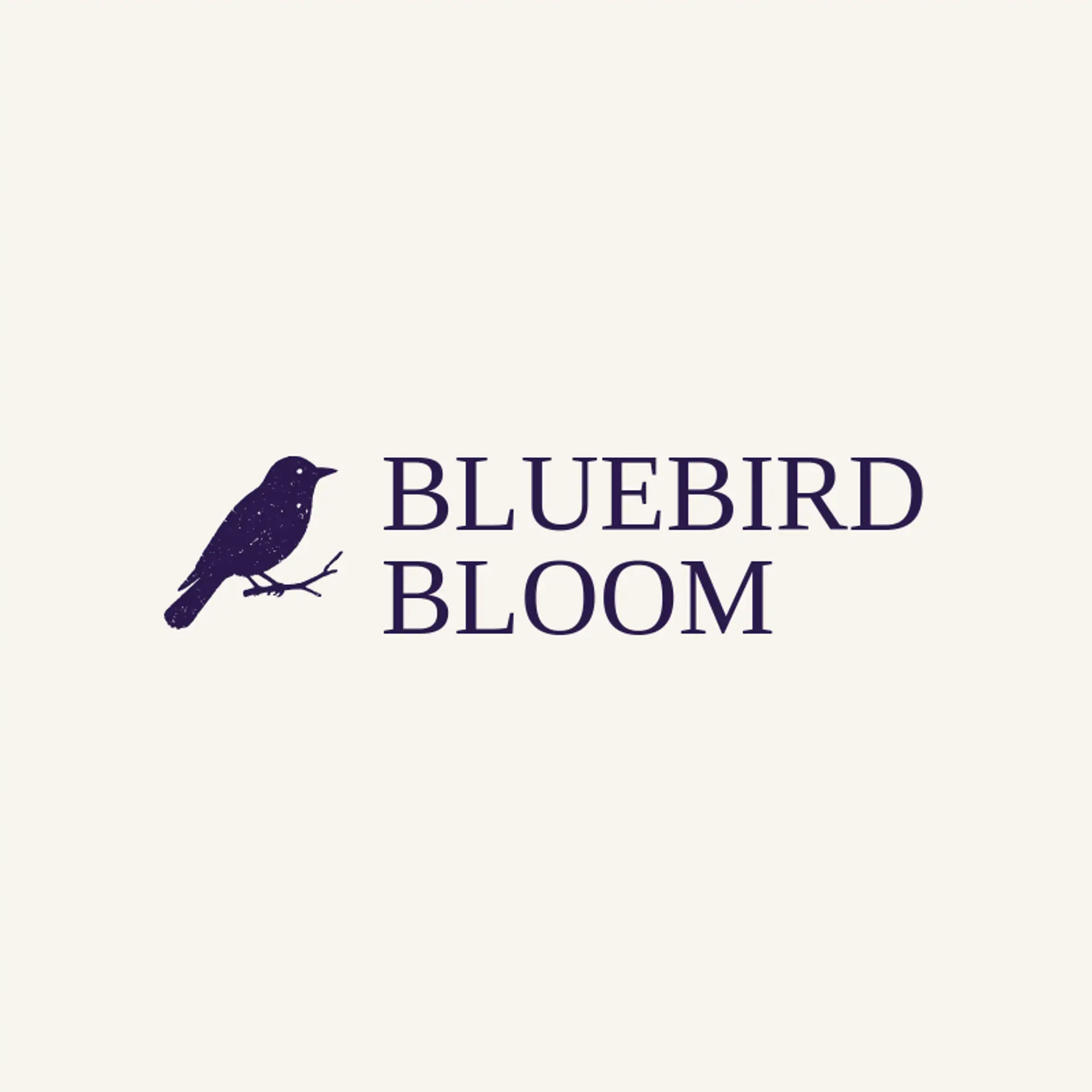 Bluebird Bloom logo for spring