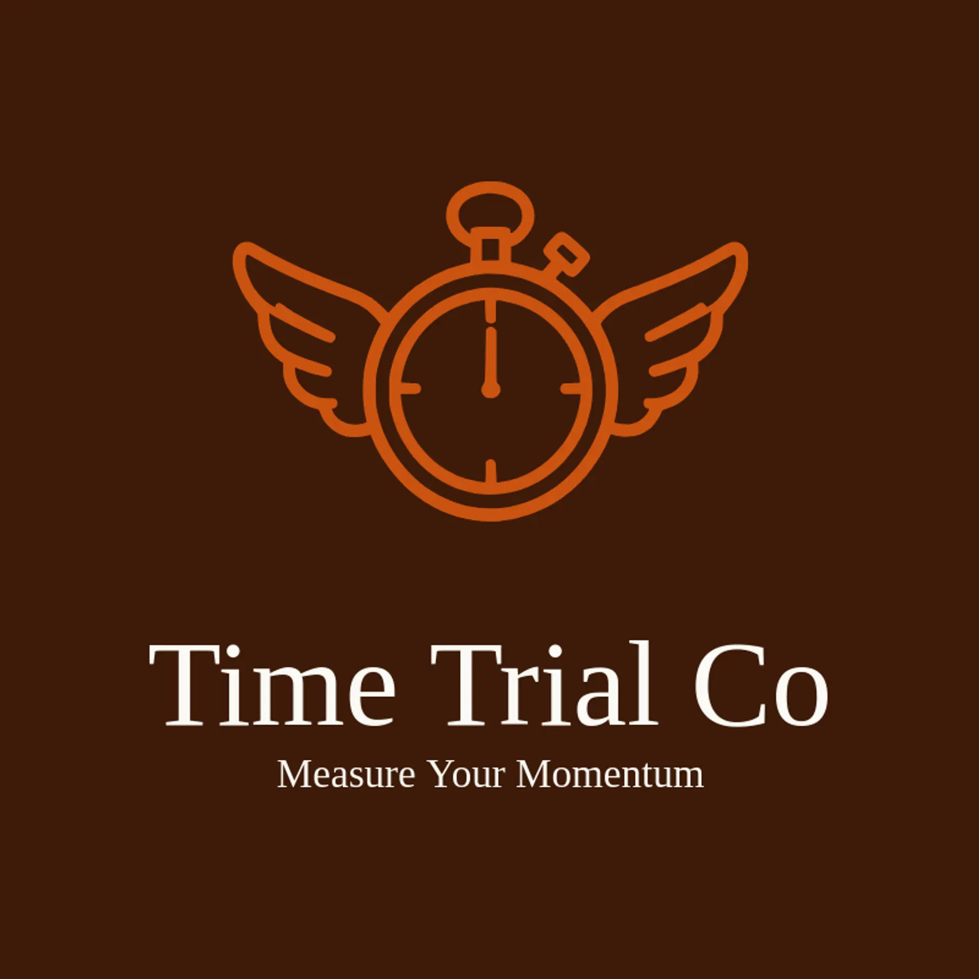 Time Trial Co logo for running