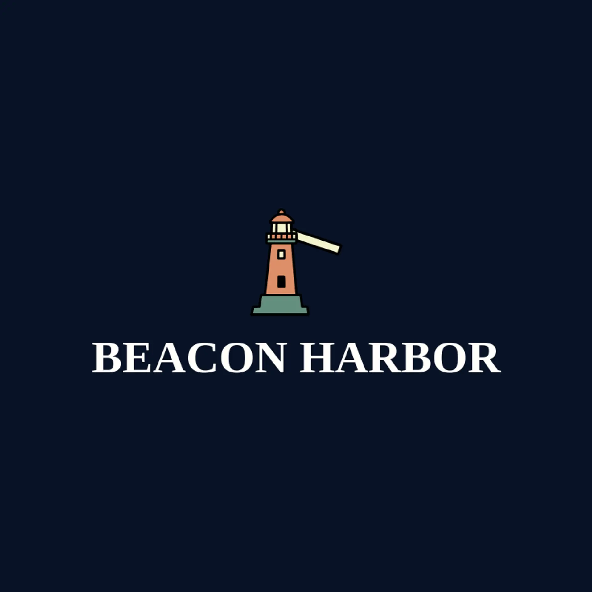 Beacon Harbor logo for lighthouse