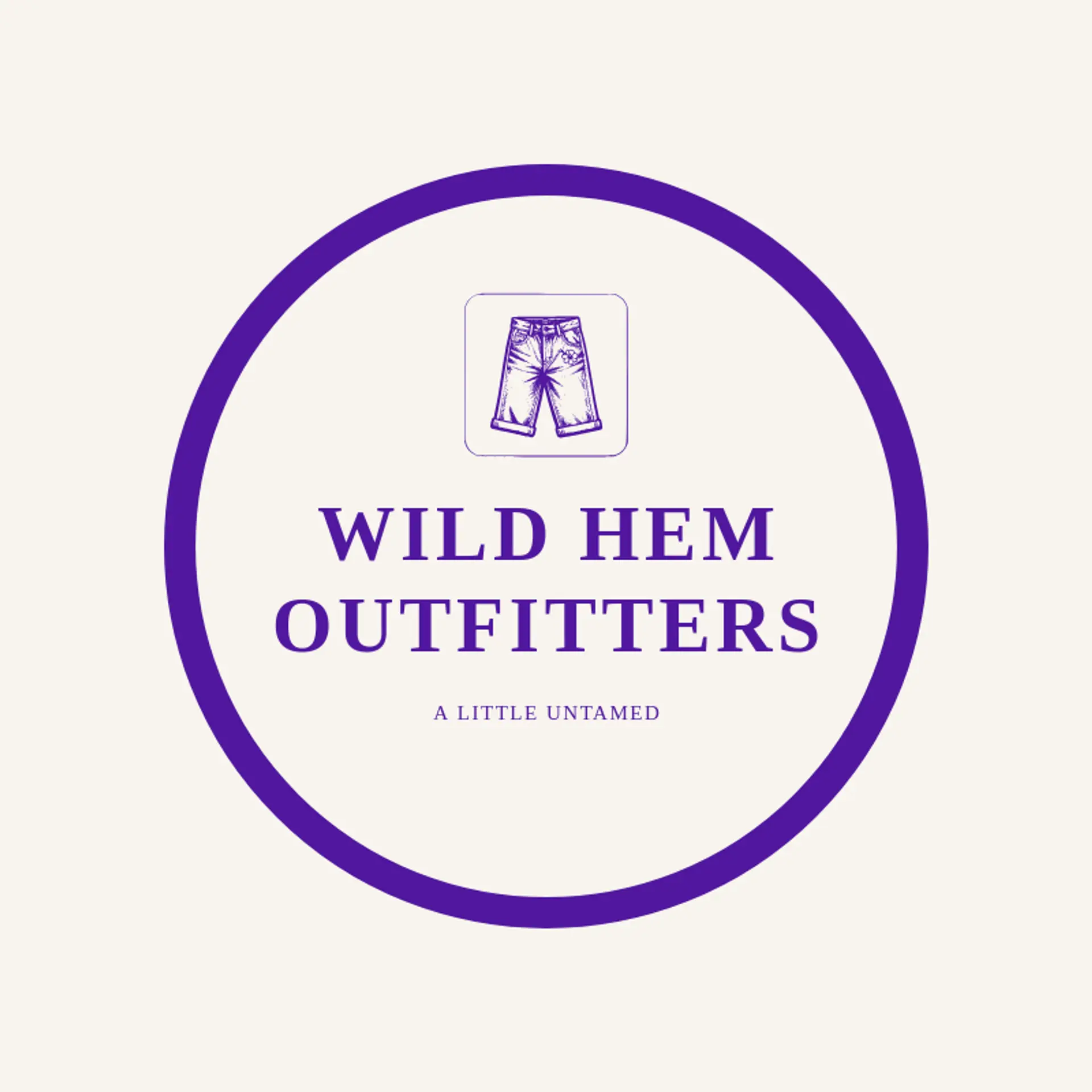 Wild Hem Outfitters logo for denim
