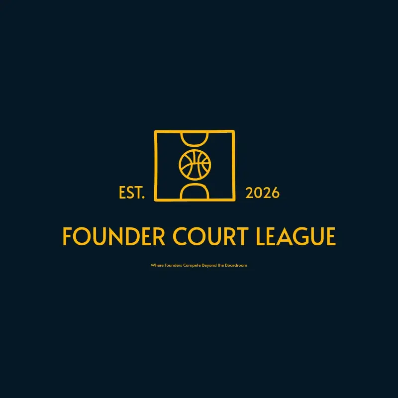 The team name Founder Court League as a branded logo with a single color icon