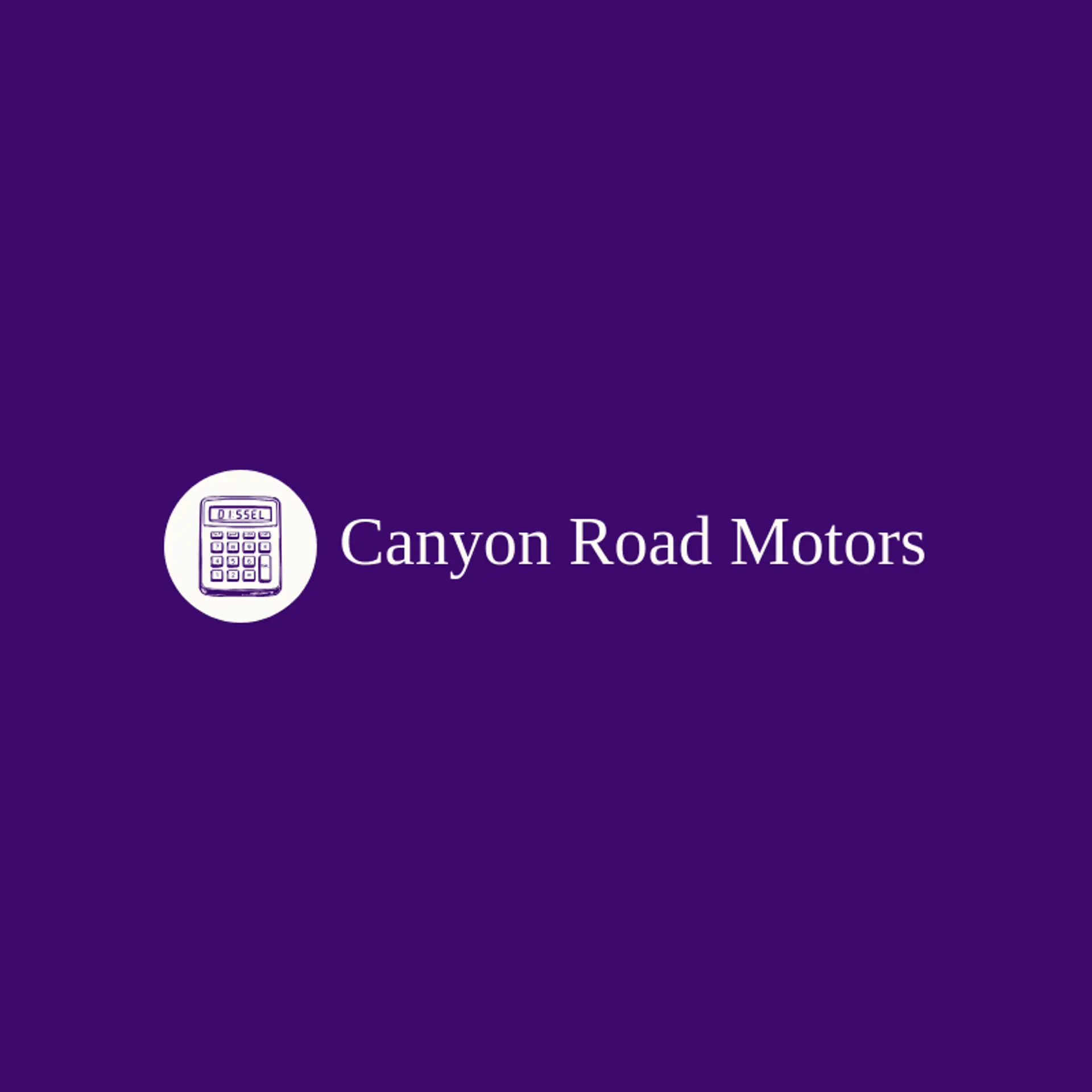 Canyon Road Motors logo for diesel
