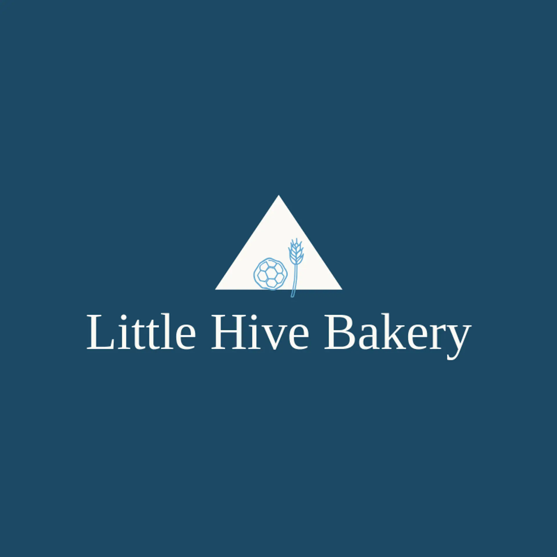 Little Hive Bakery logo for honeycomb
