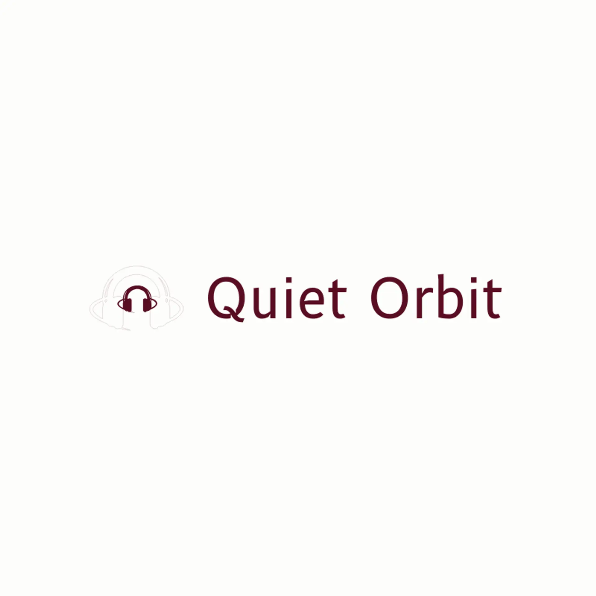 Quiet Orbit logo for headphones