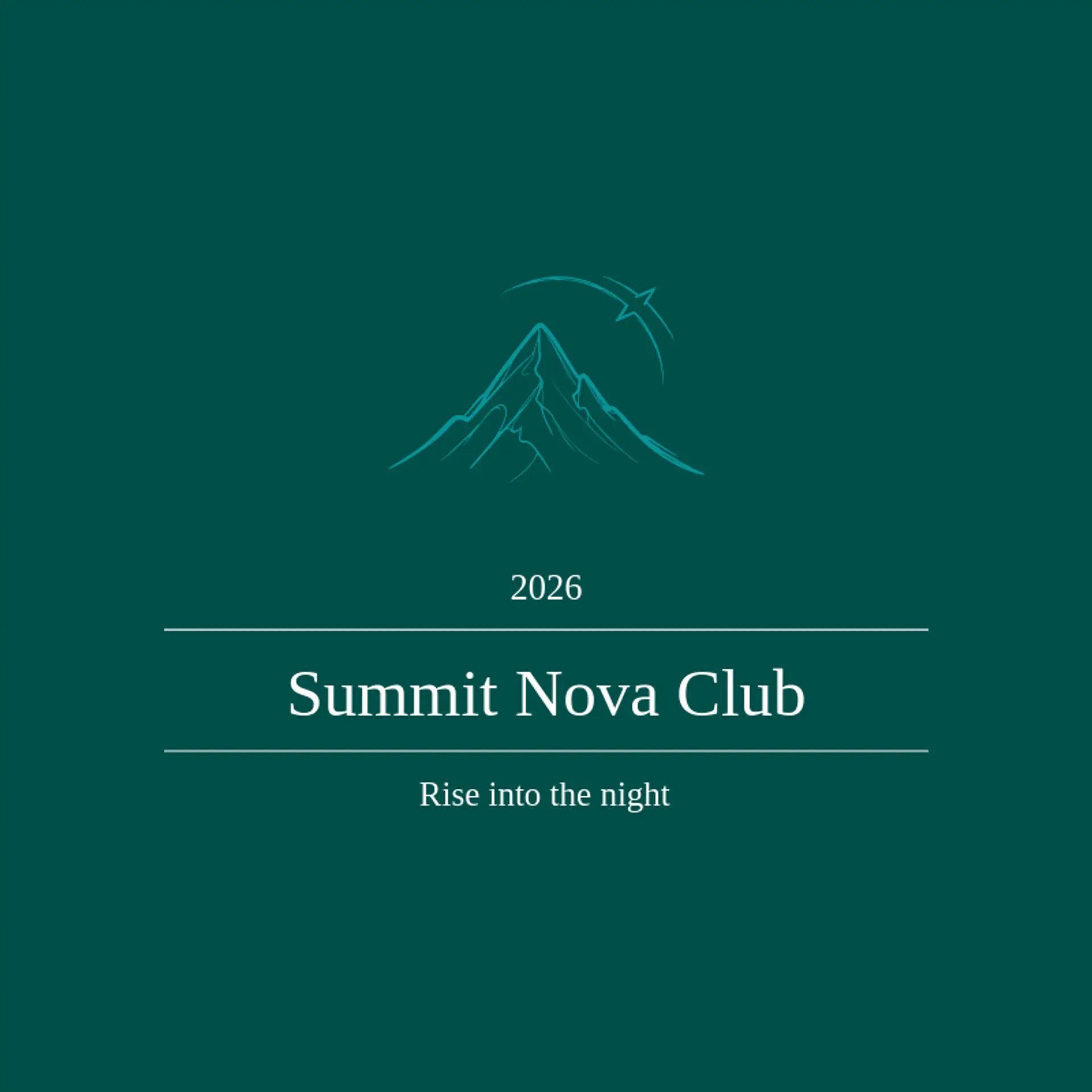 Summit Nova Club logo for shooting star