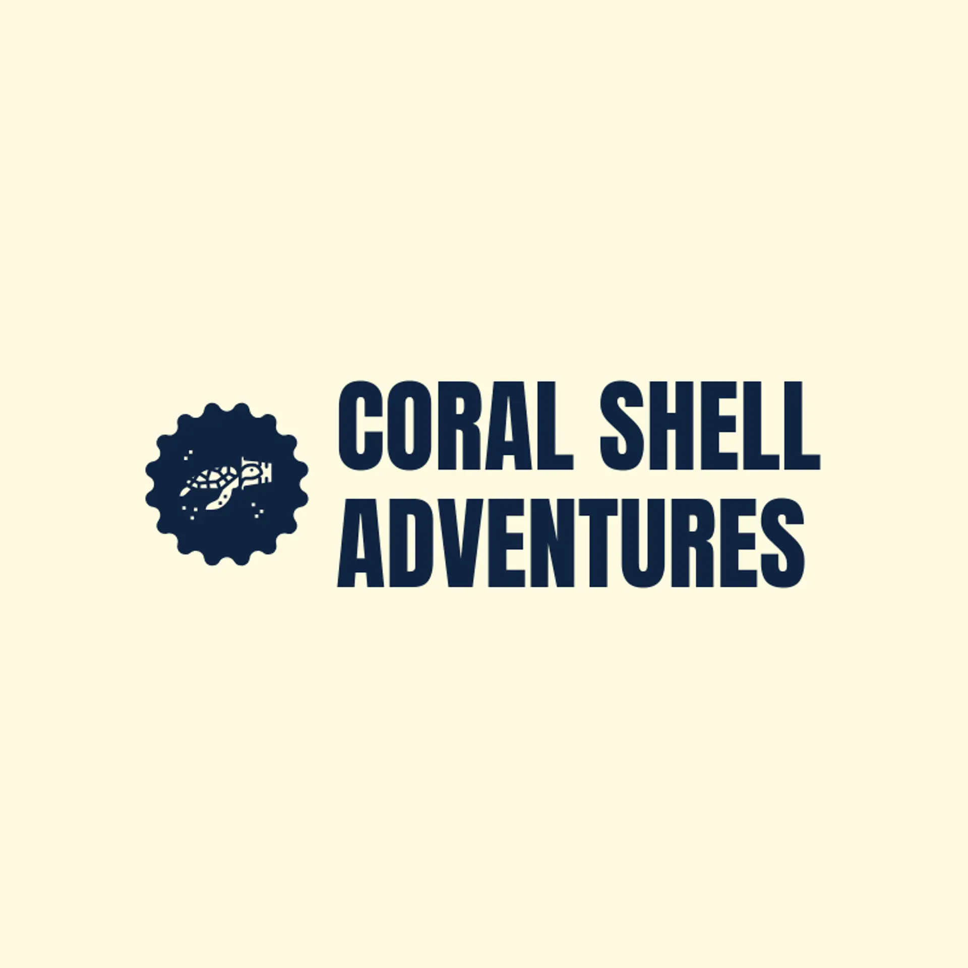 Coral Shell Adventures logo for turtle
