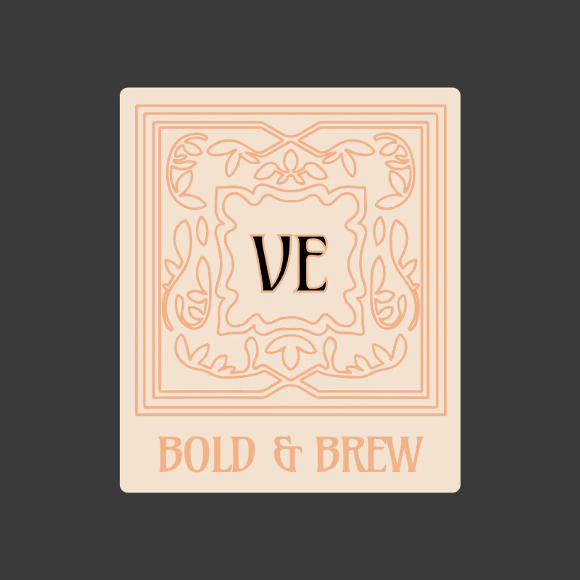 Bold & Brew logo for creative cafe