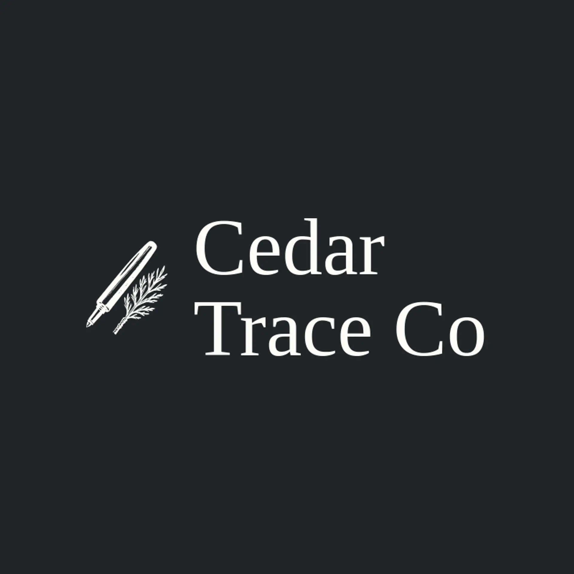 Cedar Trace Co logo for laser engraving