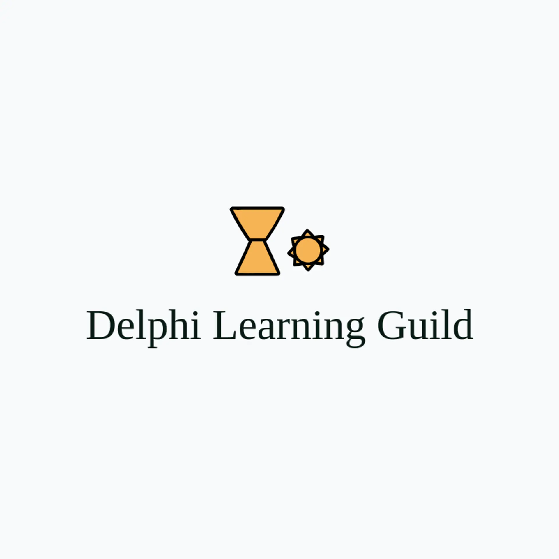 Delphi Learning Guild logo for greek mythology