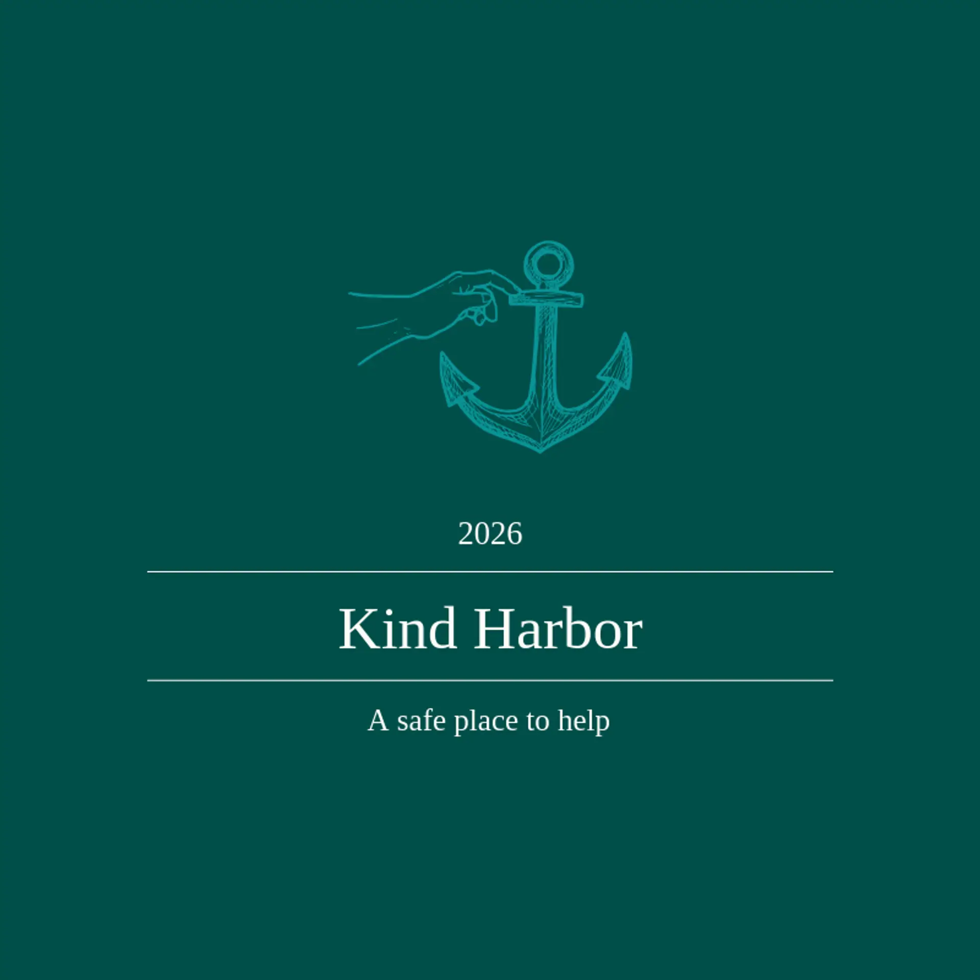 Kind Harbor logo for volunteer
