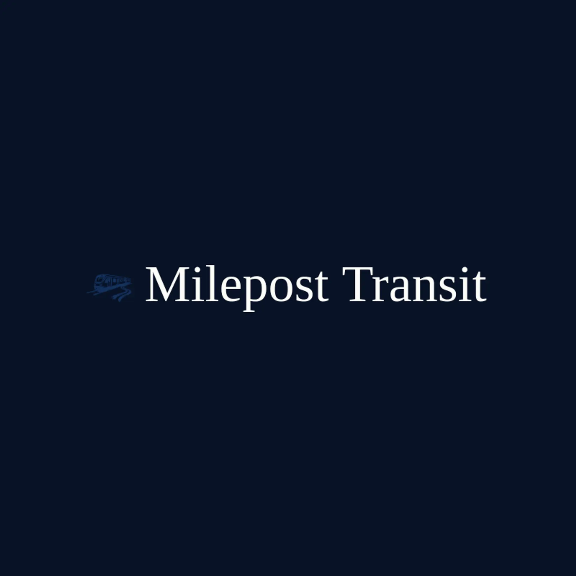 Milepost Transit logo for subway