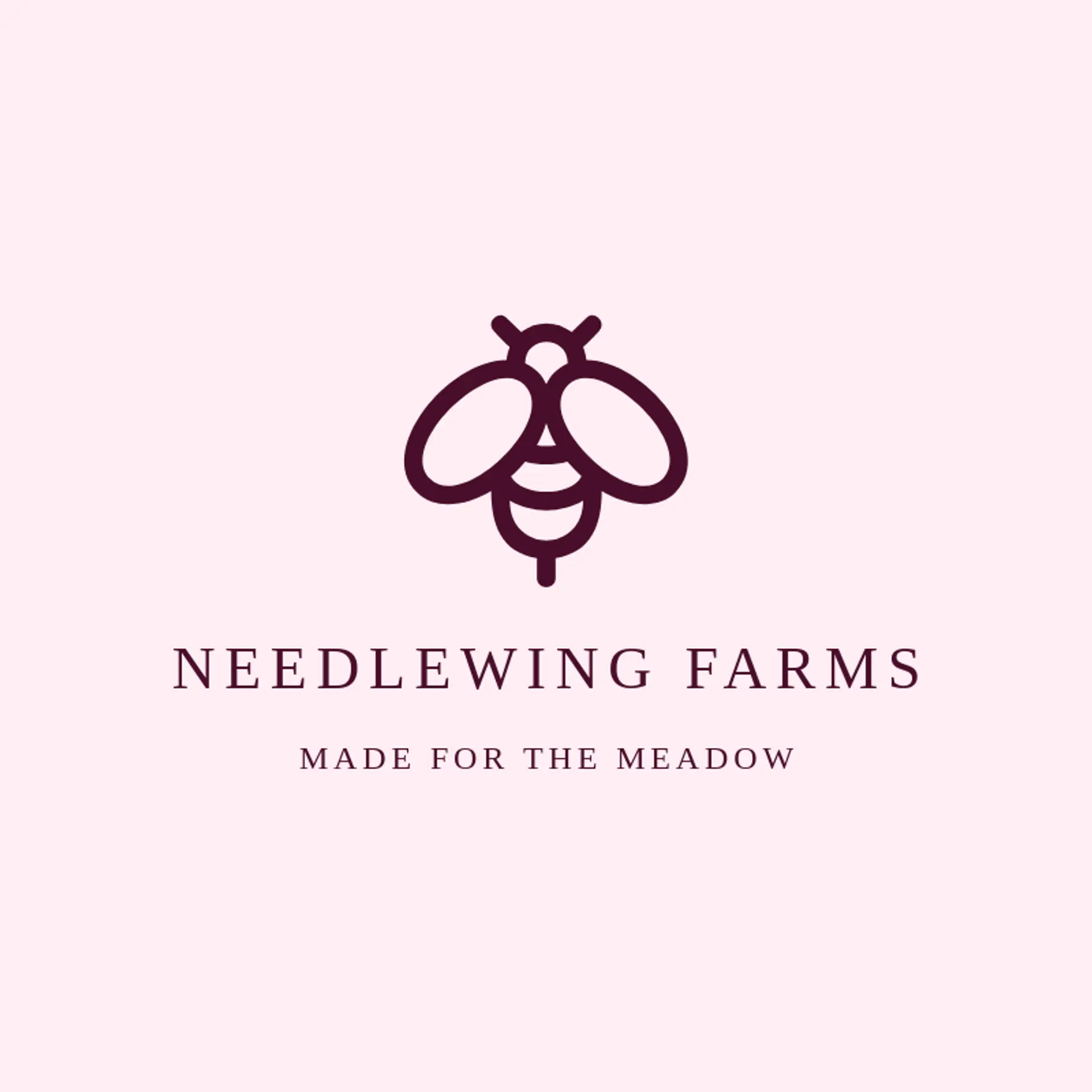 Needlewing Farms logo for sting